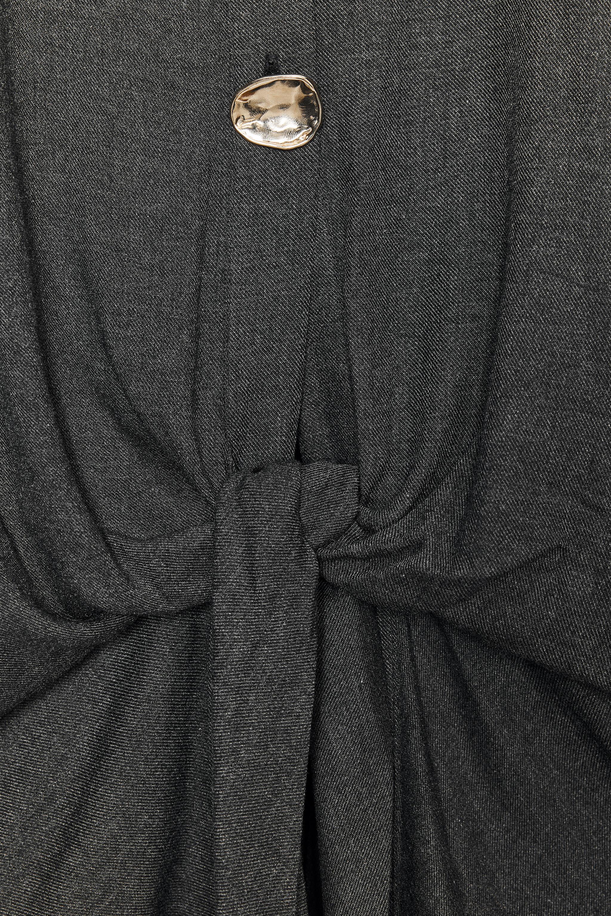 KNOTTED SHIRT WITH METAL BUTTONS