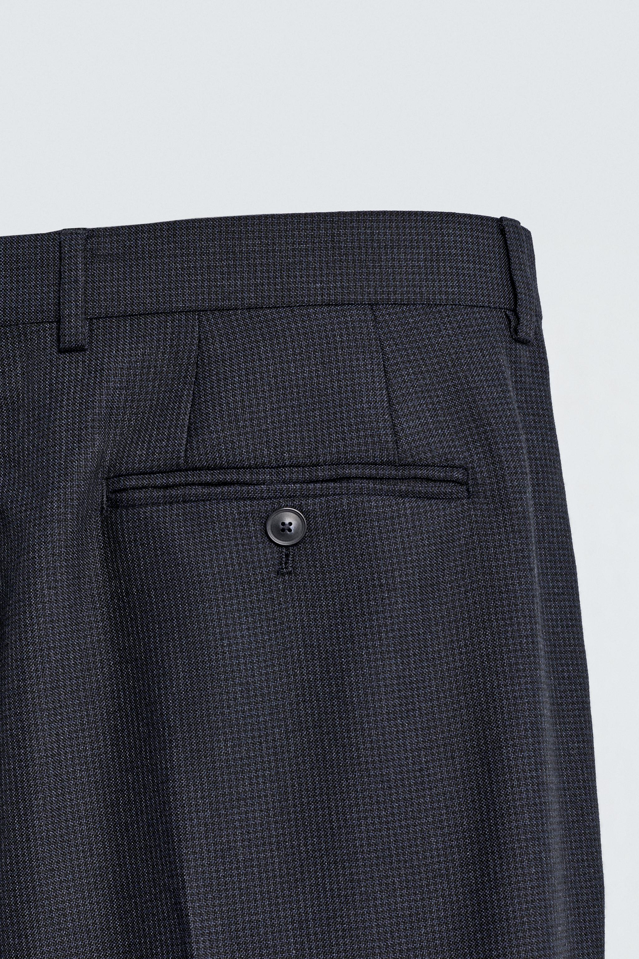 HOUNDSTOOTH SUIT PANTS