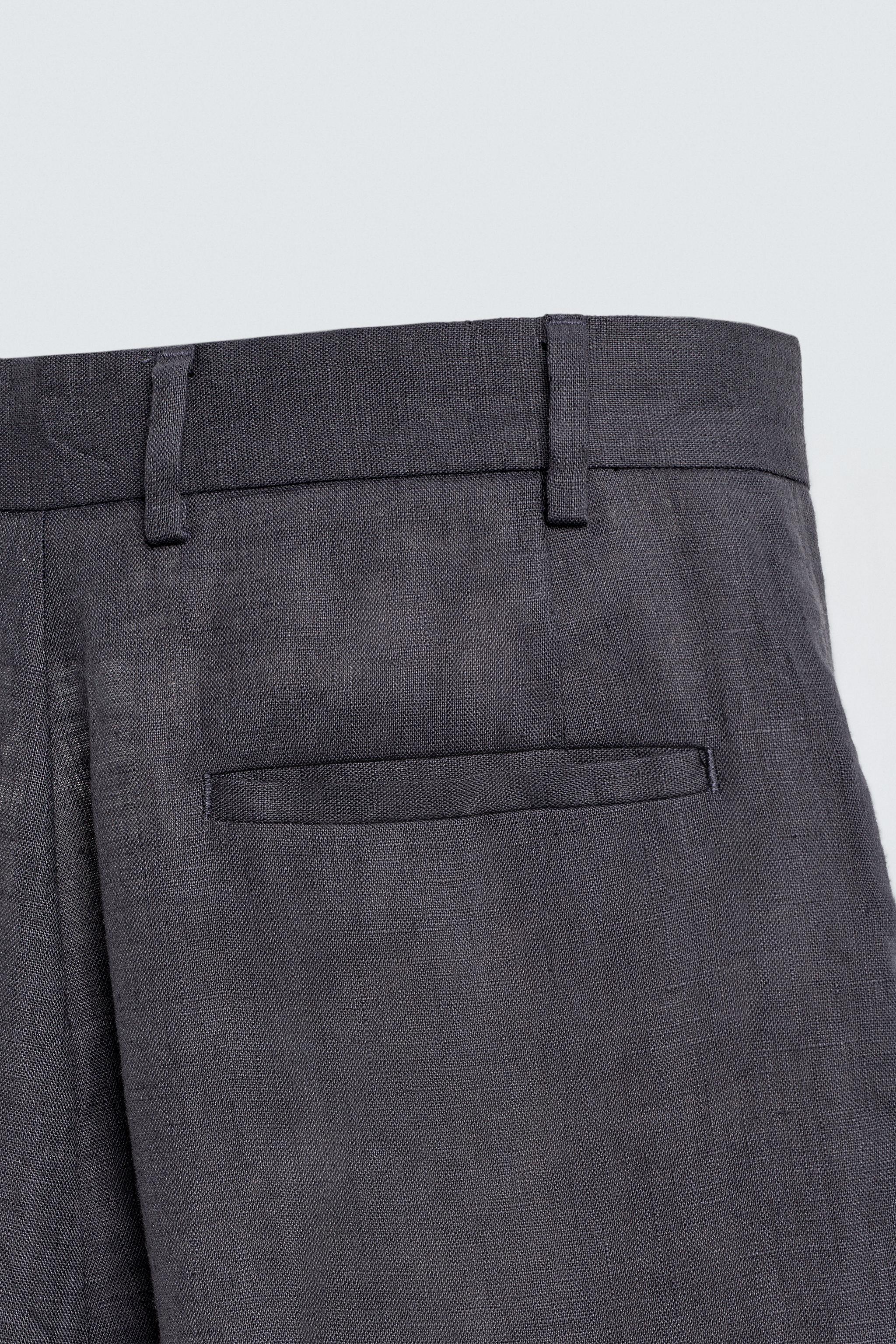 100% LINEN SUIT PANTS