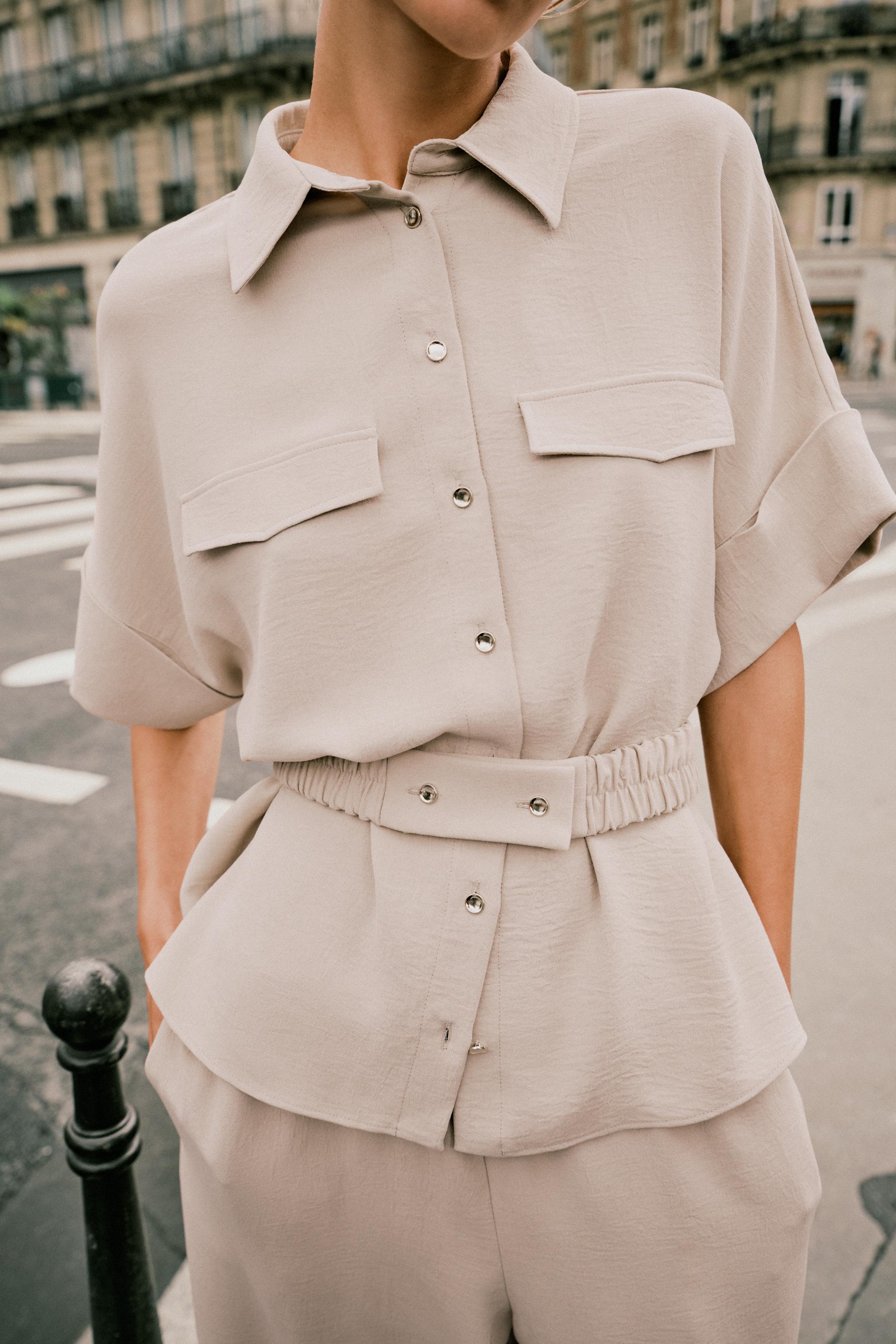 BELTED SAFARI SHIRT