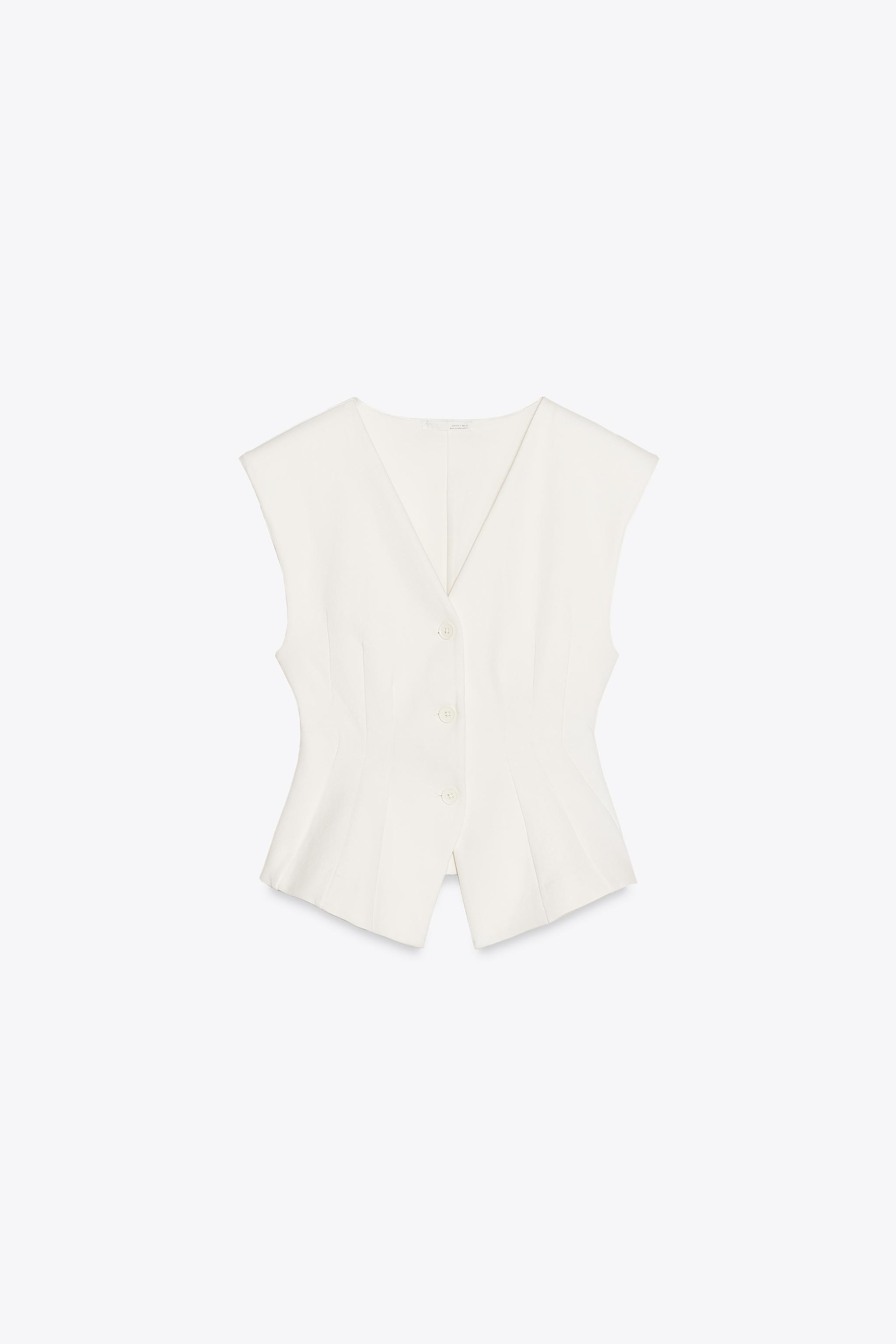INTERLOCK KNIT VEST TOP