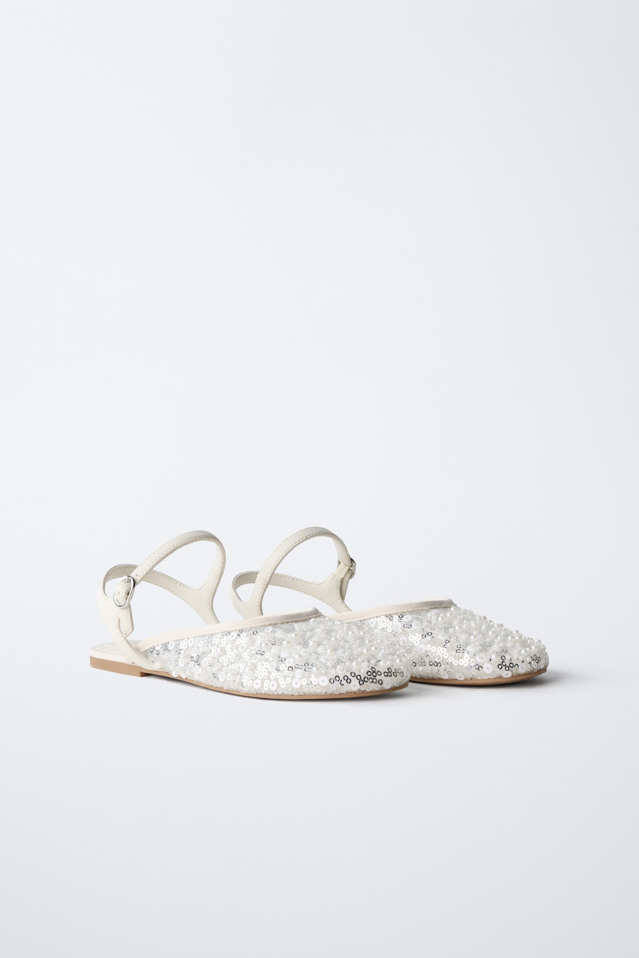 PEARL FANTASY SLINGBACK BALLET FLATS