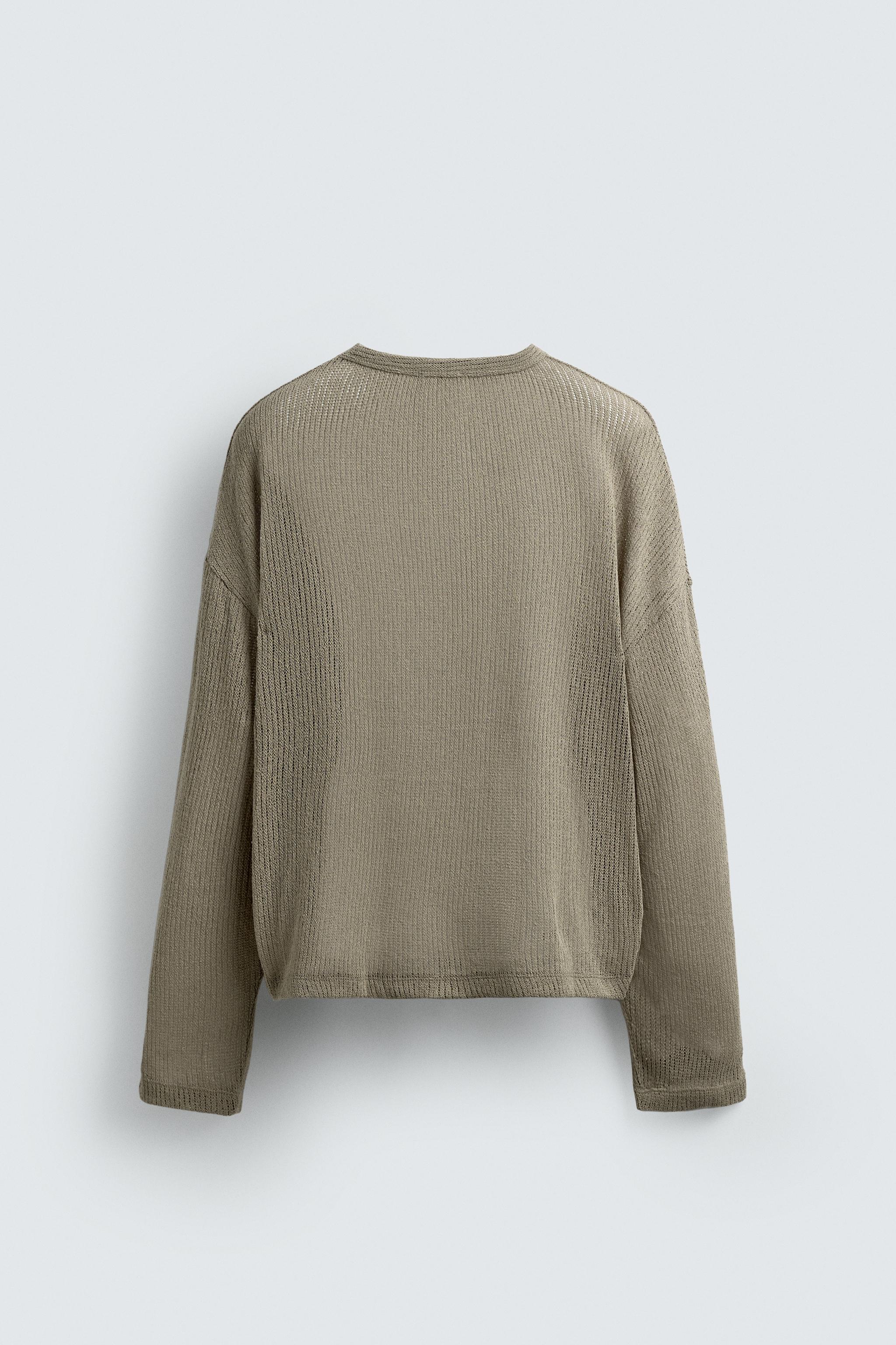 OPENWORK TEXTURED T-SHIRT