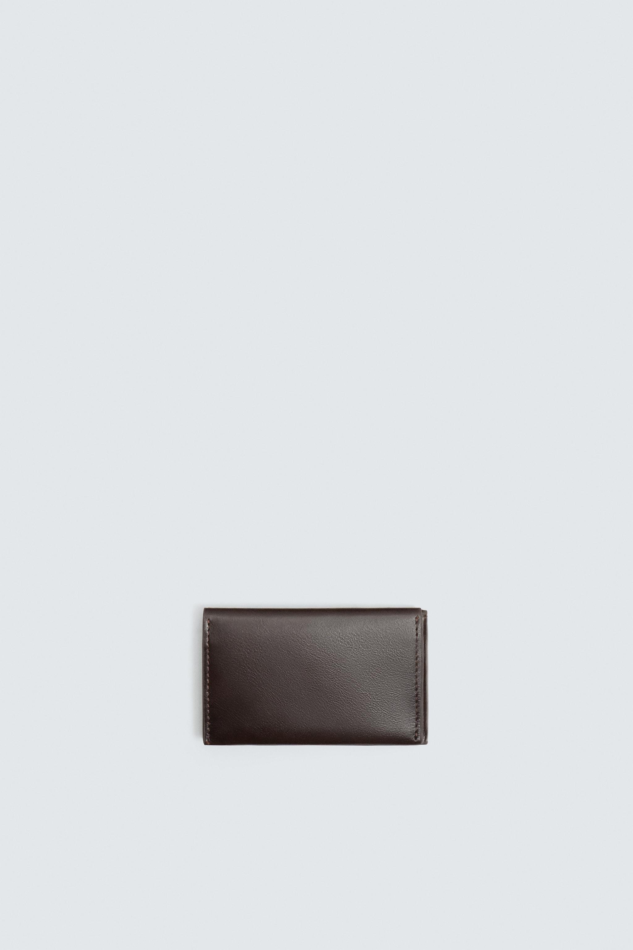 LEATHER FOLDING CARDHOLDER