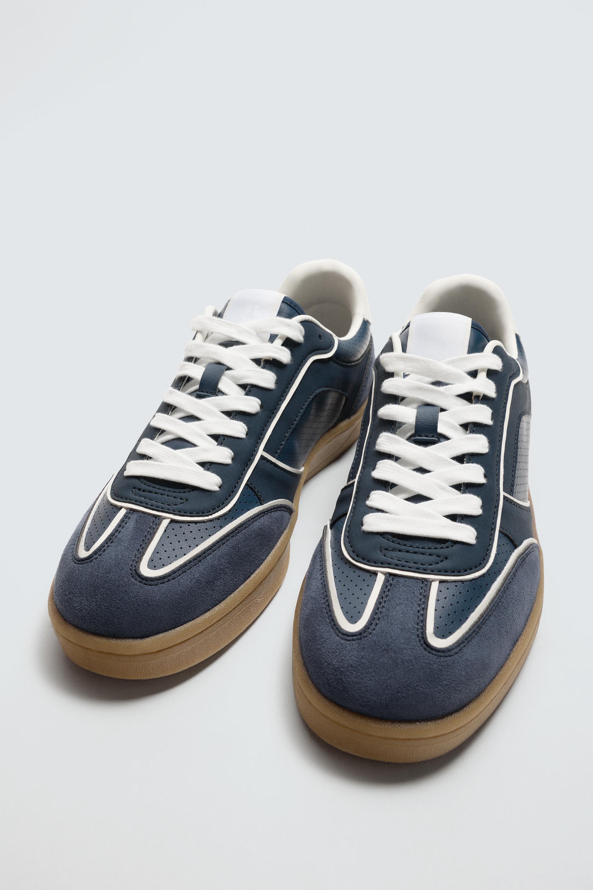 CONTRAST SOLE SNEAKERS