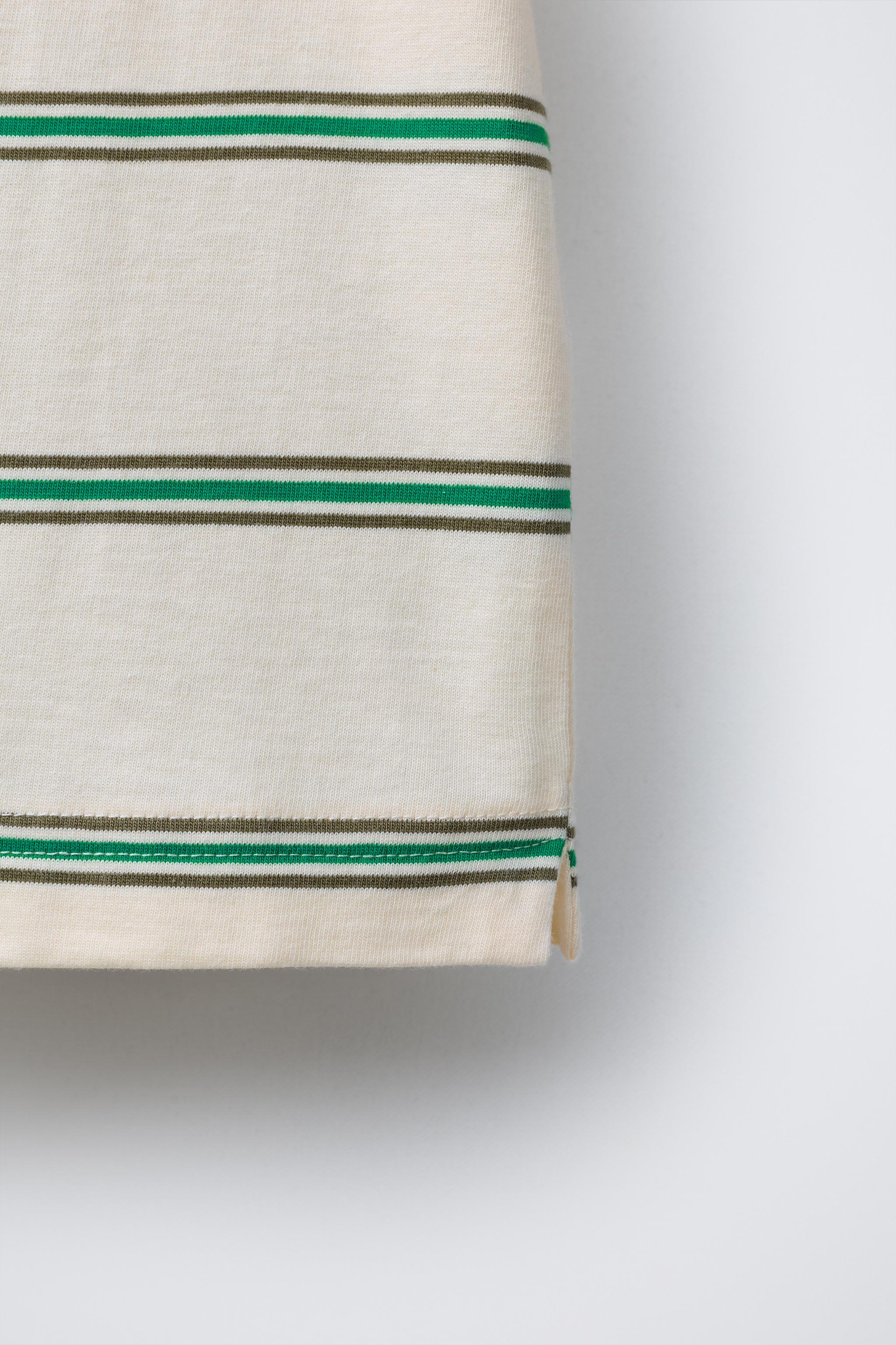 STRIPED PATCH T-SHIRT