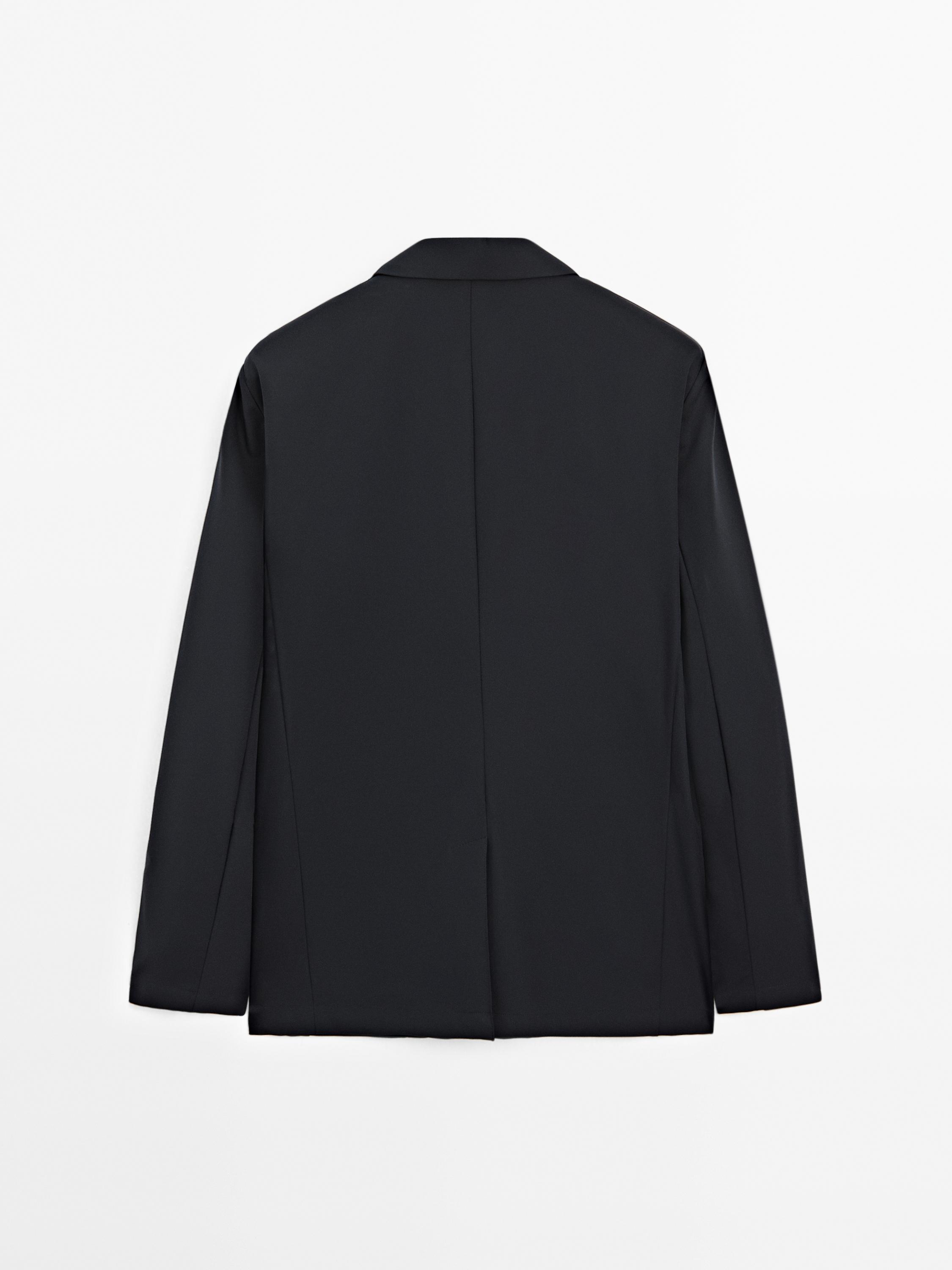 Technical fabric blazer