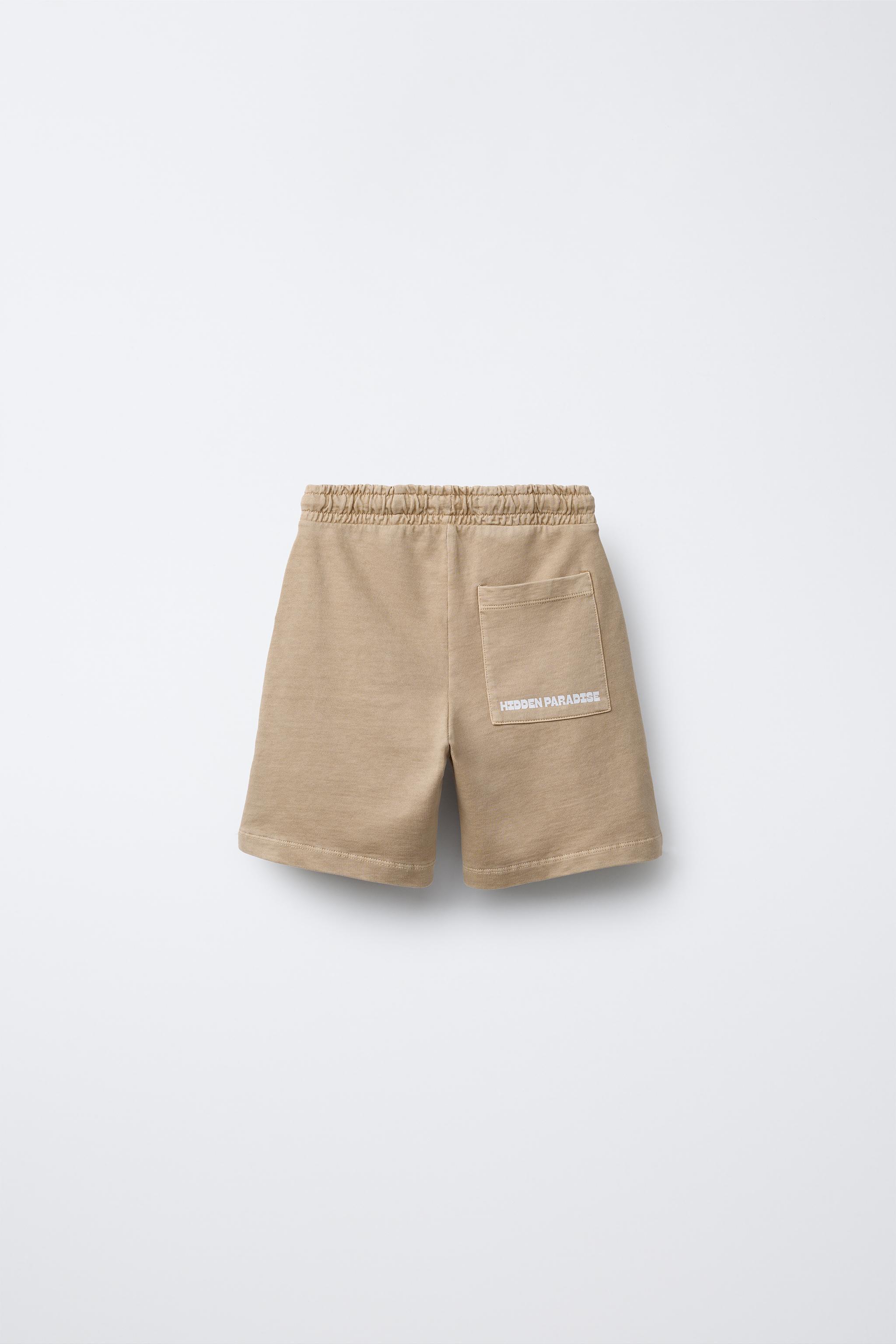 GARMENT DYE PRINT T-SHIRT AND BERMUDA SET