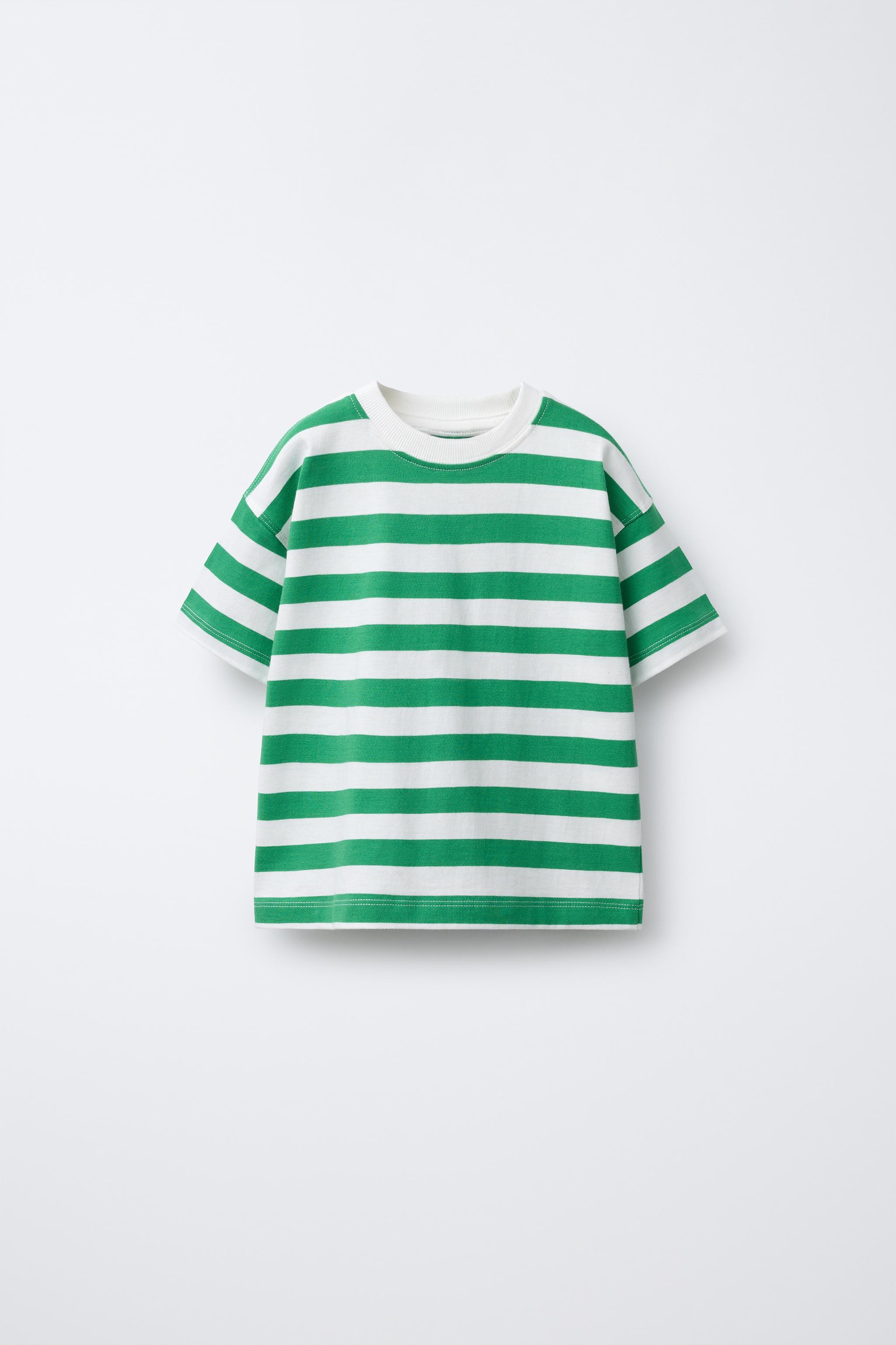 STRIPE PRINT T-SHIRT