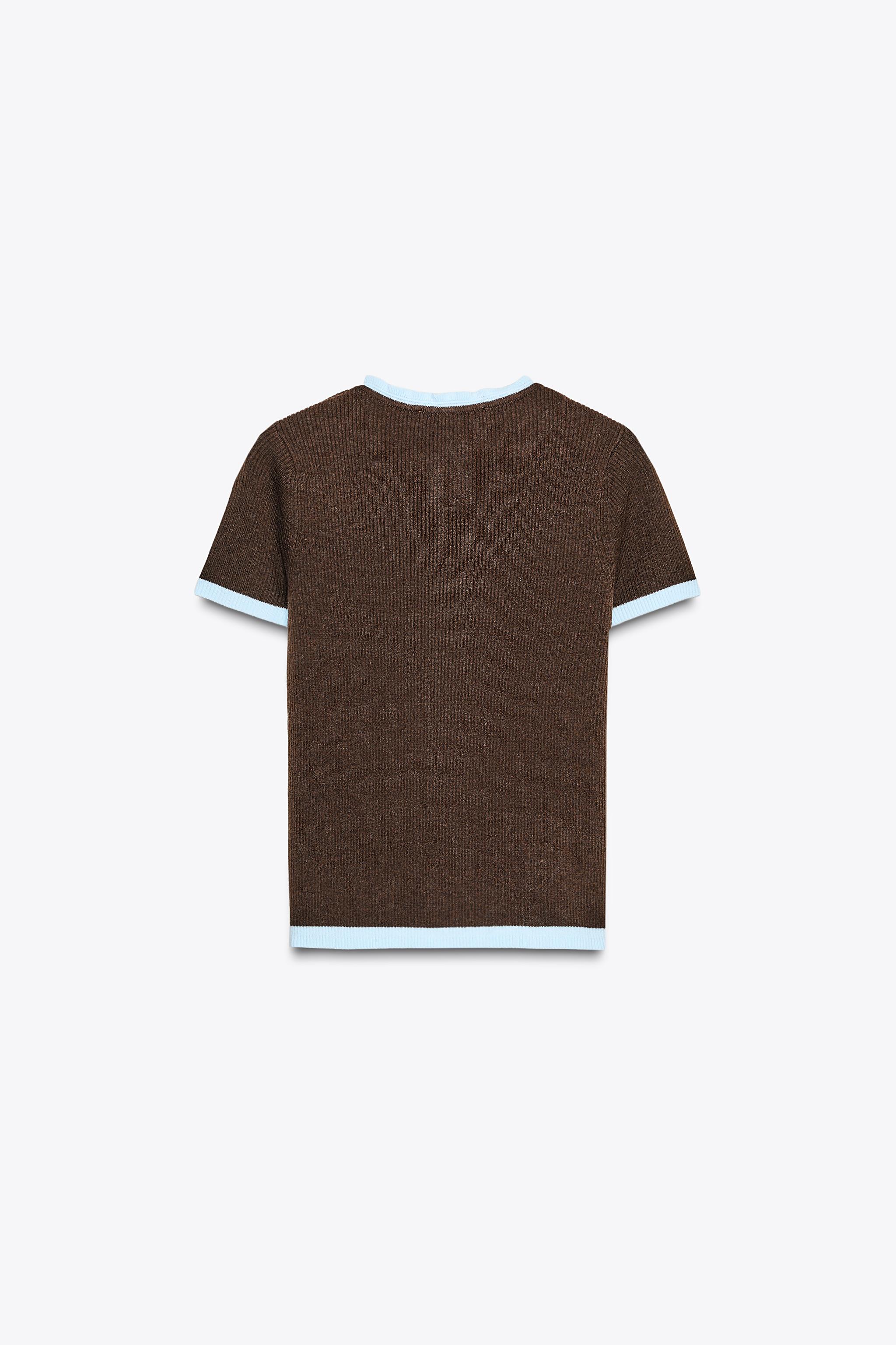 SHORT SLEEVE COMBINATION KNIT JACKET