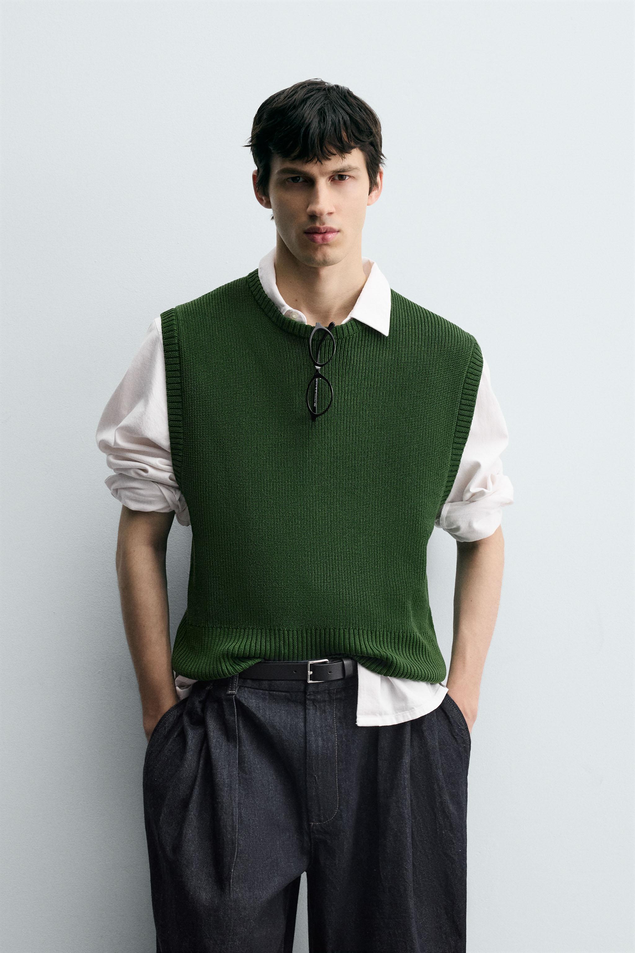 VISCOSE BLEND KNIT VEST