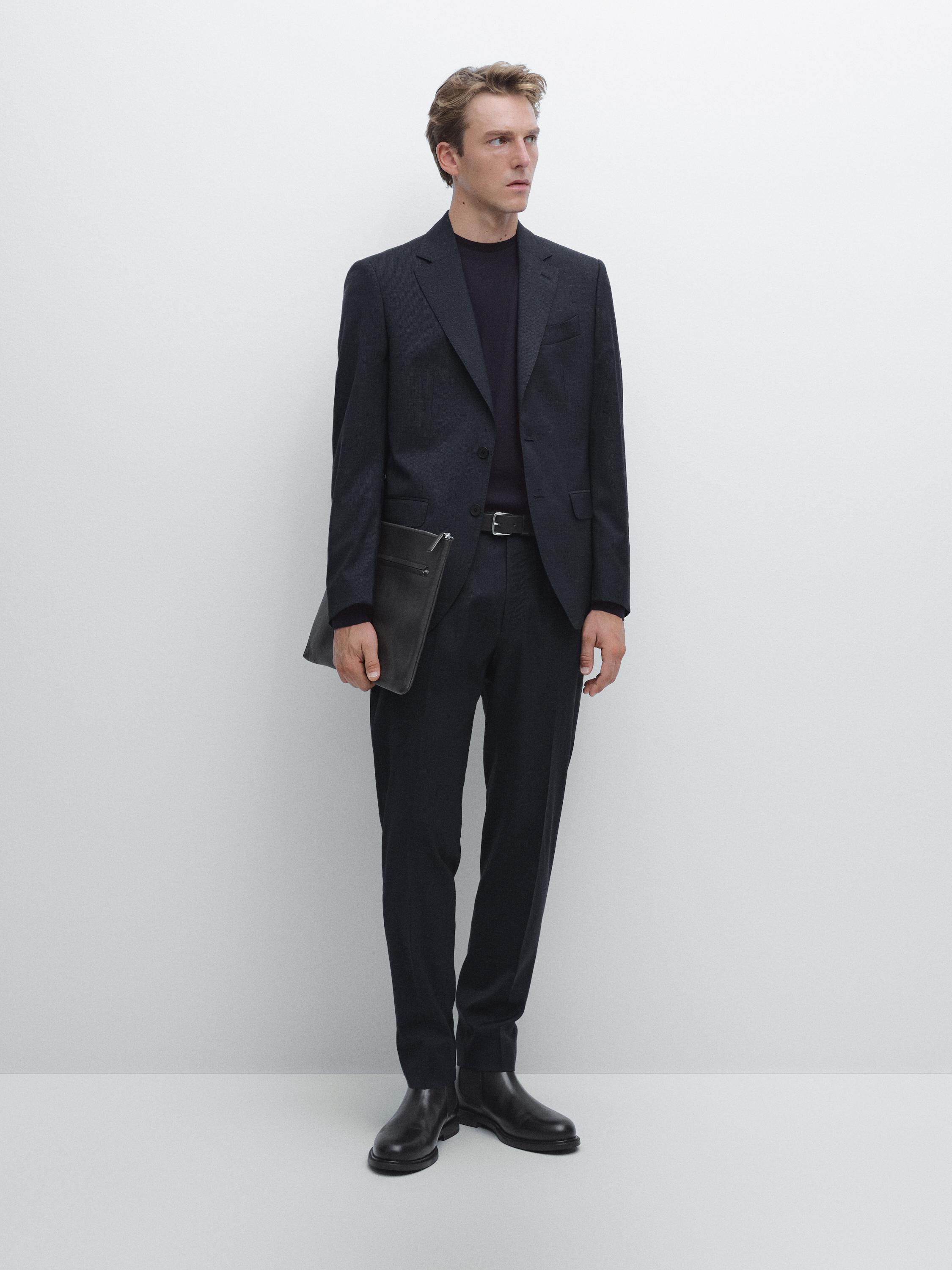 Houndstooth suit blazer