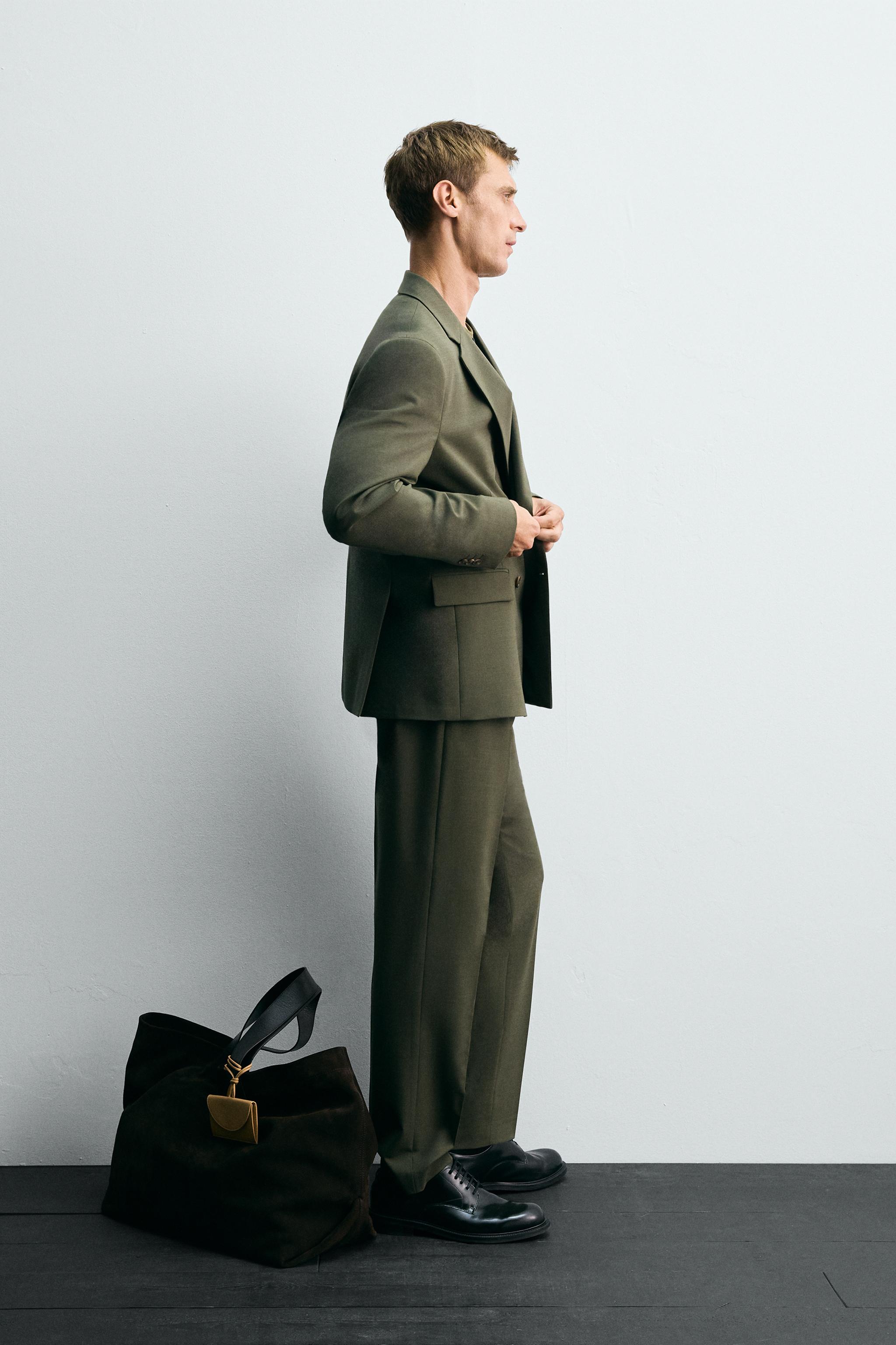 WOOL SUIT PANTS