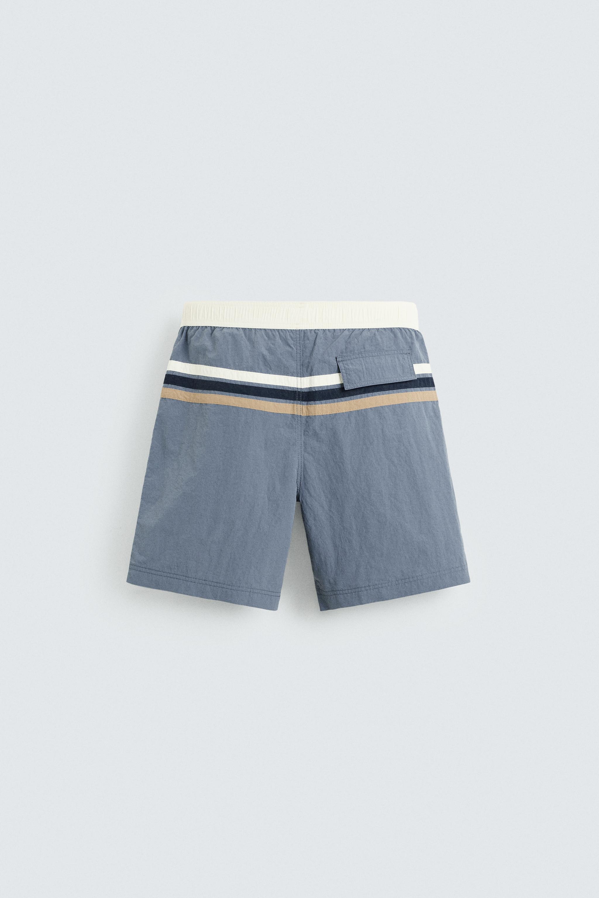 STRIPED LONG SWIMSUIT