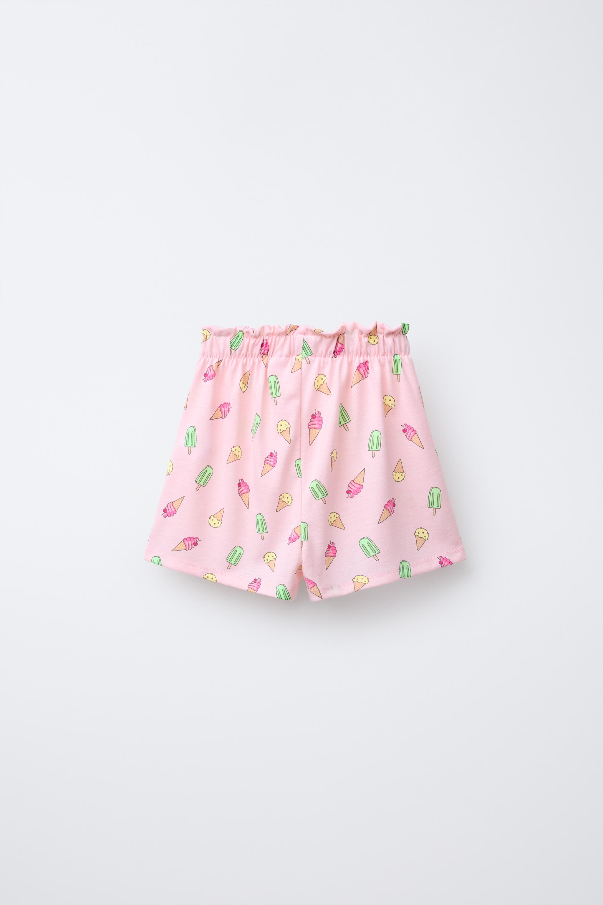 6-14 YEARS/ ICE CREAM T-SHIRT AND BERMUDA PAJAMAS