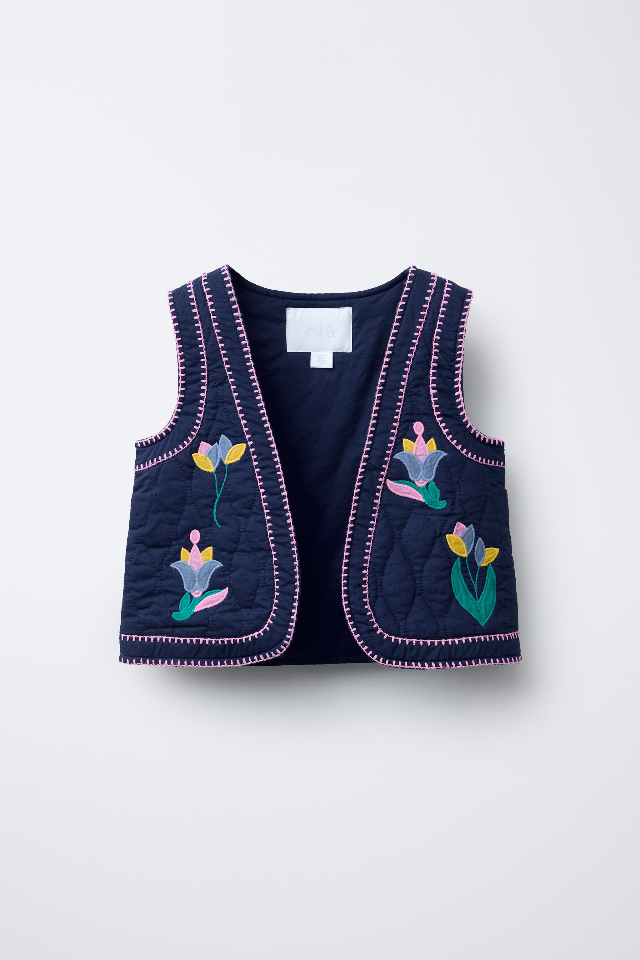TULIP EMBROIDERY VEST