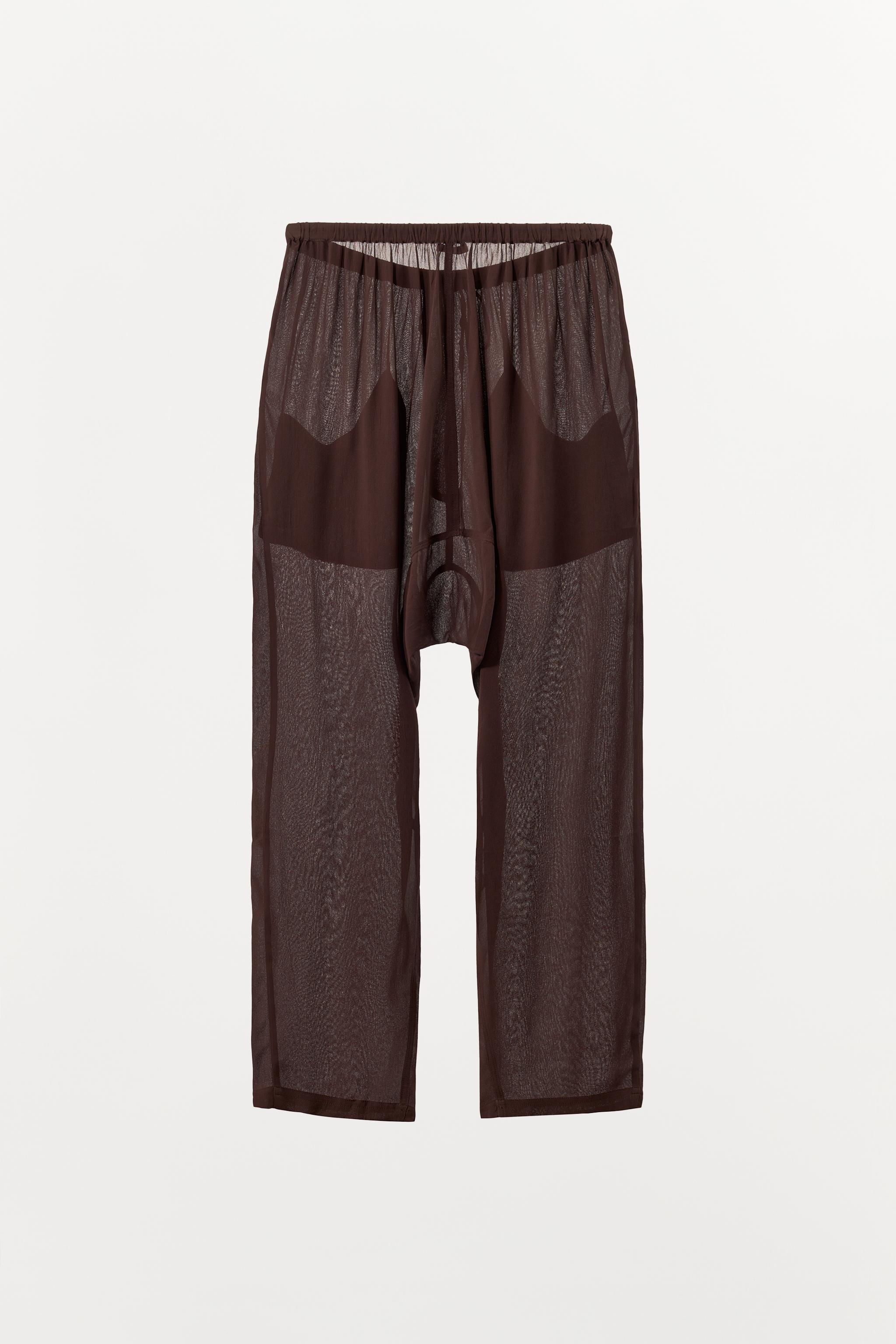 BEAD AND SEQUIN BAGGY PANTS