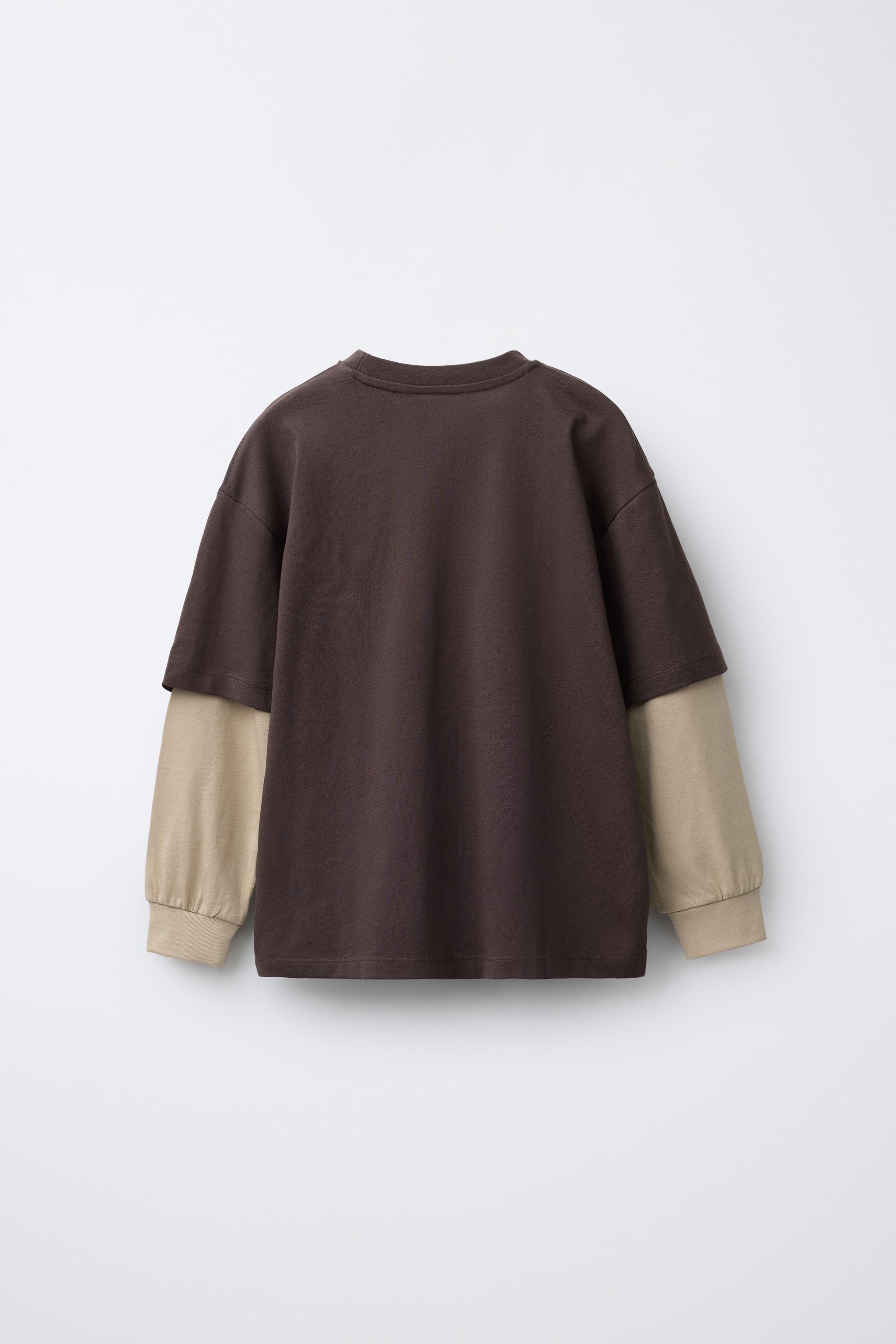 VARSITY DOUBLE SLEEVE T-SHIRT