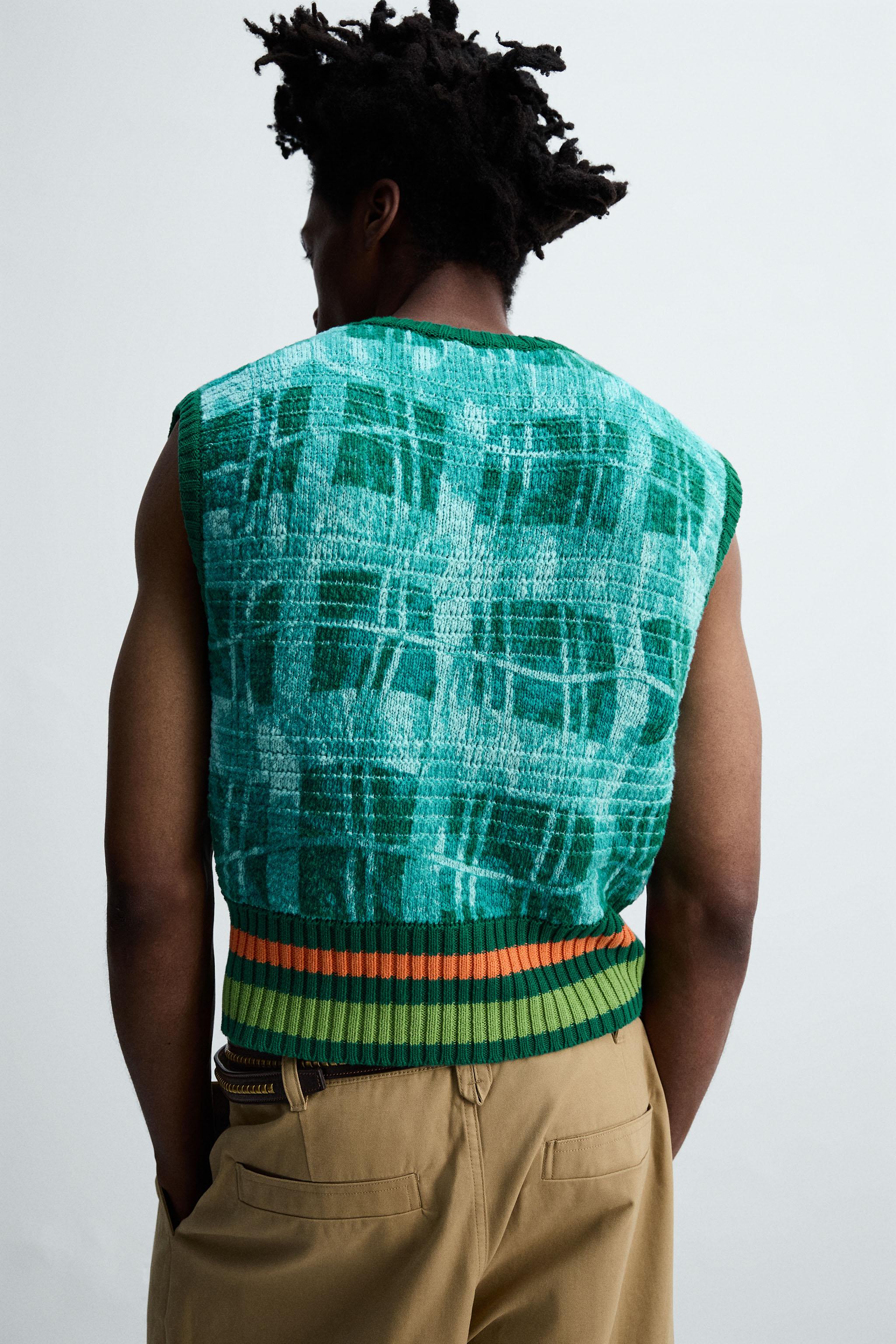 GRAPHIC PRINT KNIT VEST © OTIS KWAME KYE QUAICOE