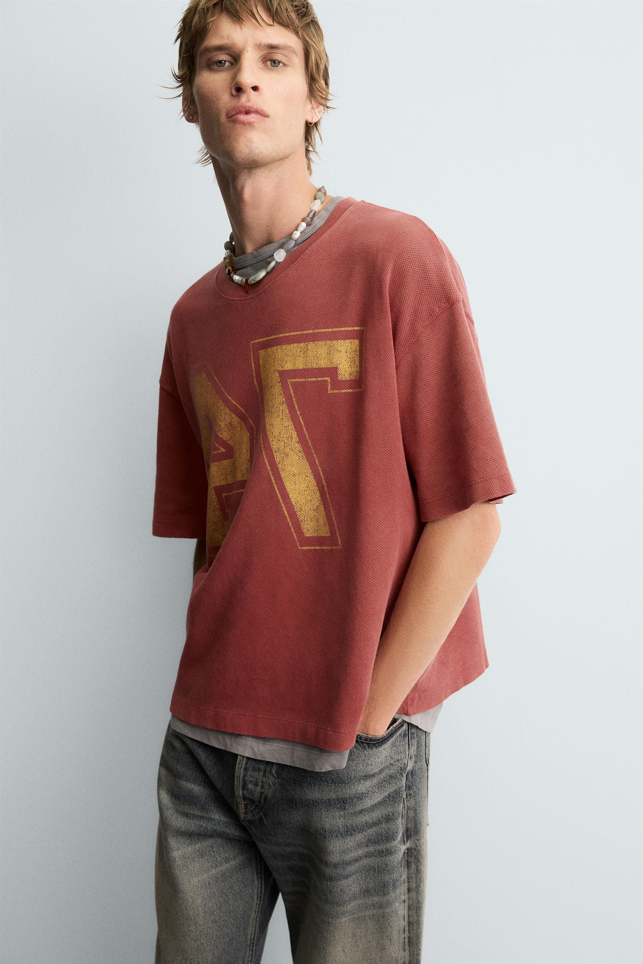 VARSITY OPEN WEAVE T-SHIRT