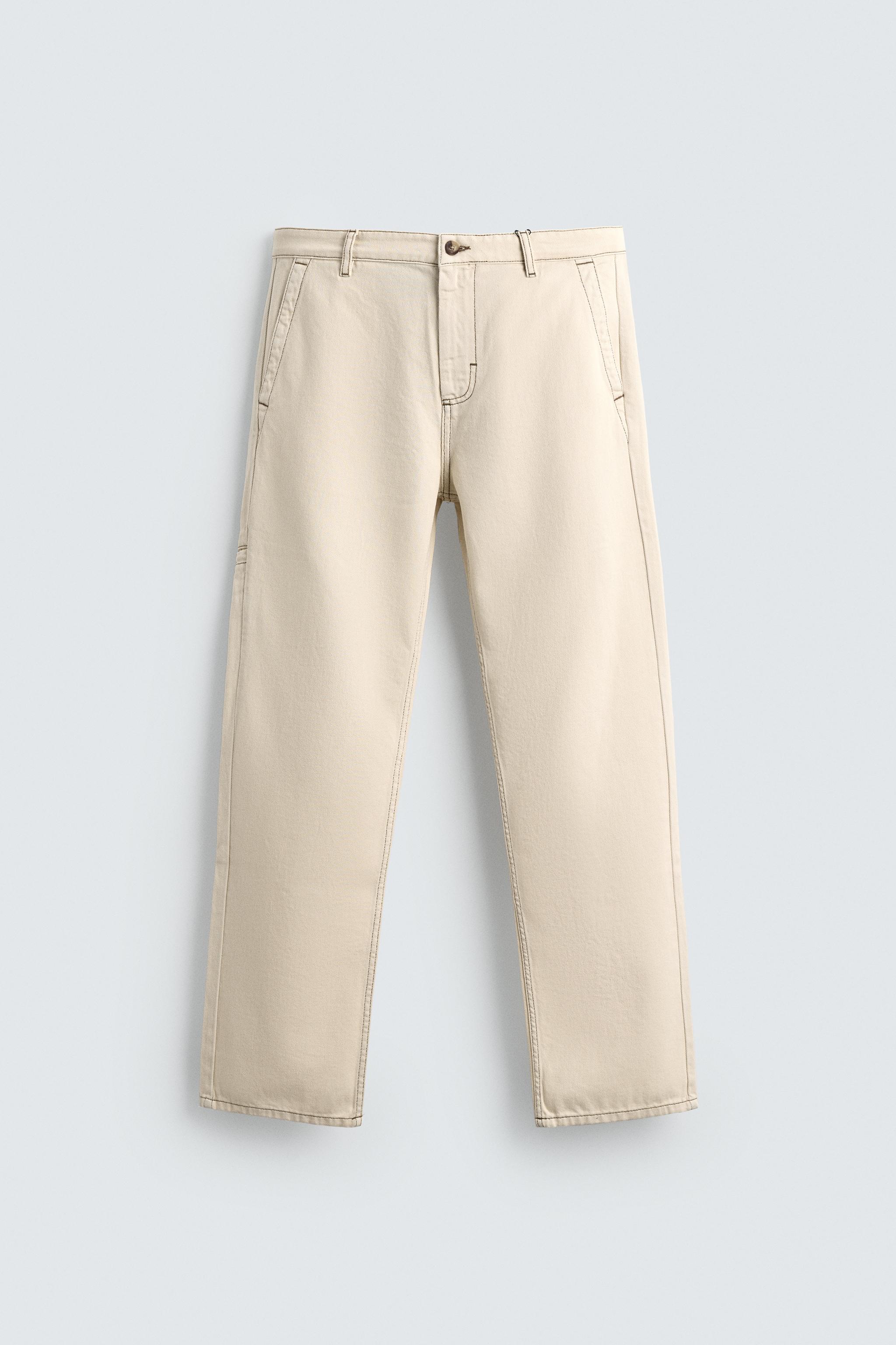 PANTS WITH CONTRAST STITCHING