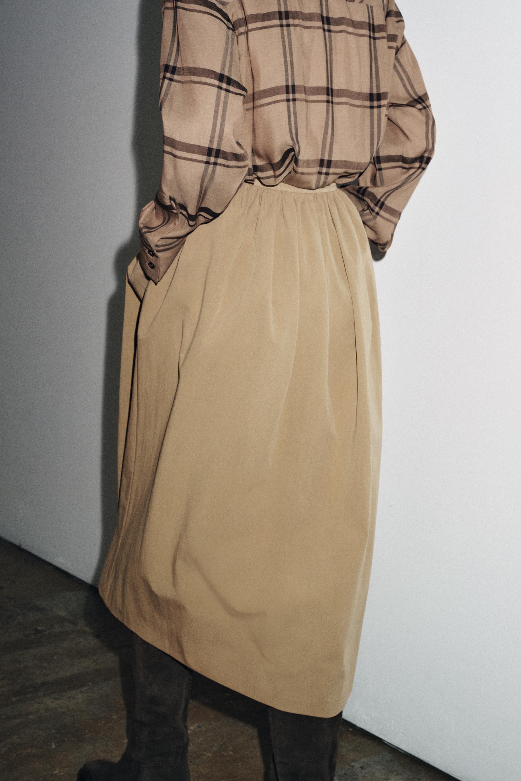 ZW COLLECTION CAPE MIDI SKIRT