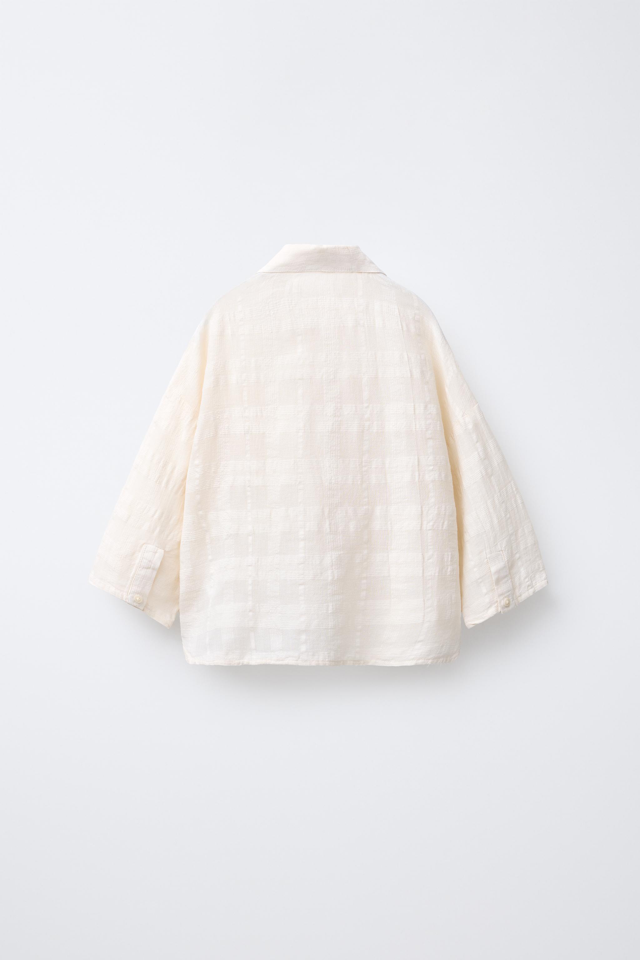 TEXTURED PLAID SHIRT