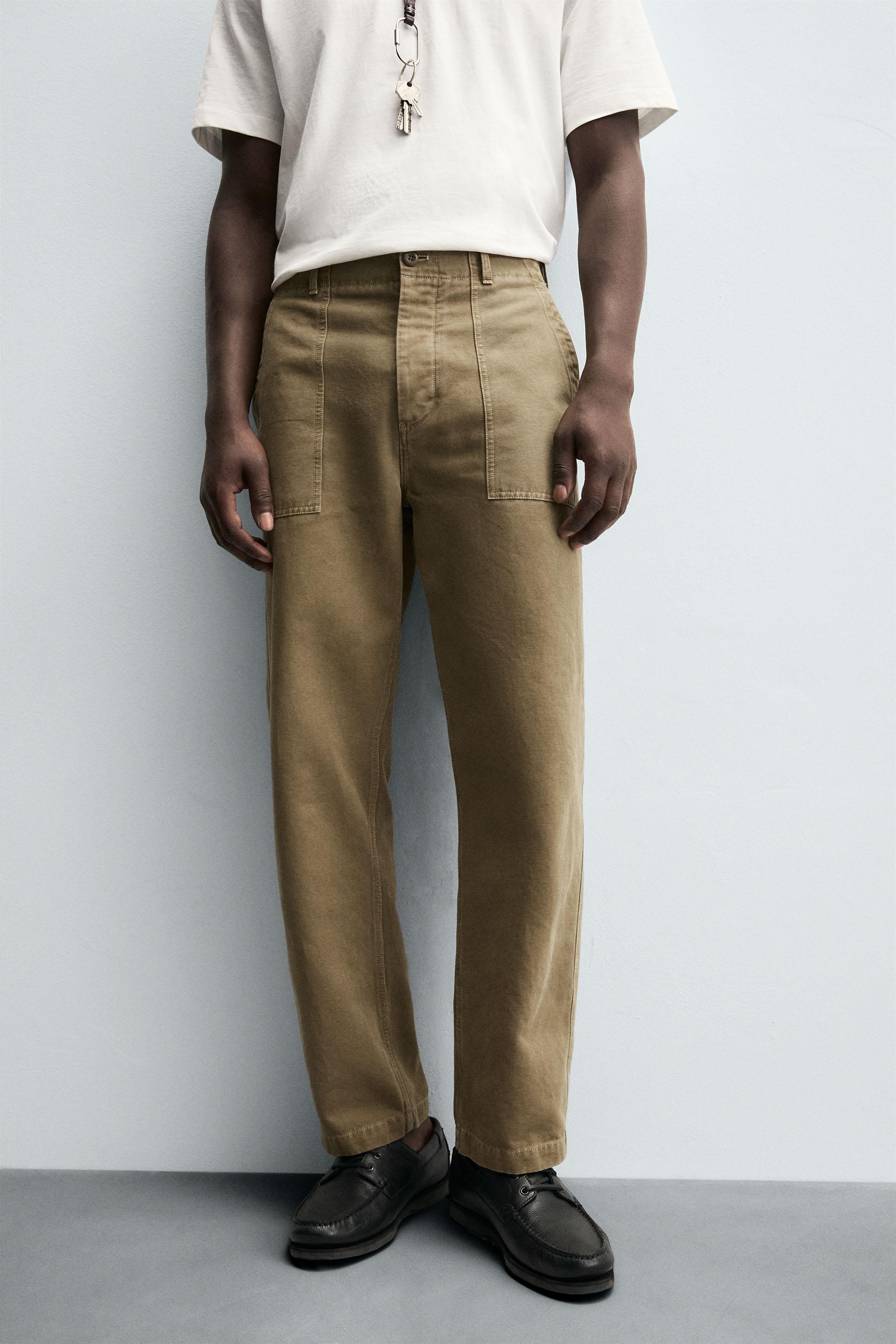 REGULAR FIT PANTS WITH POCKETS