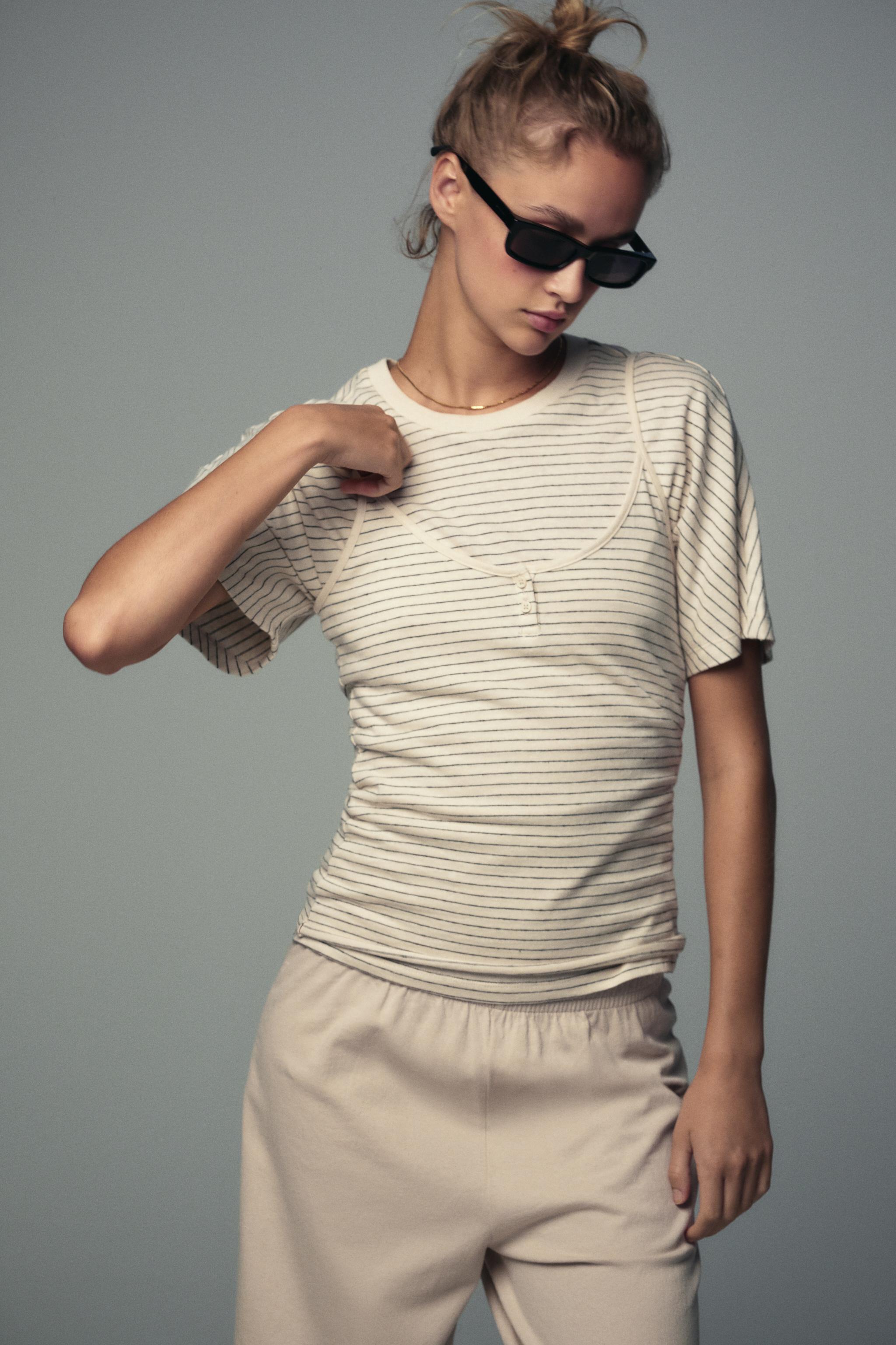 RUCHED RUSTIC T-SHIRT