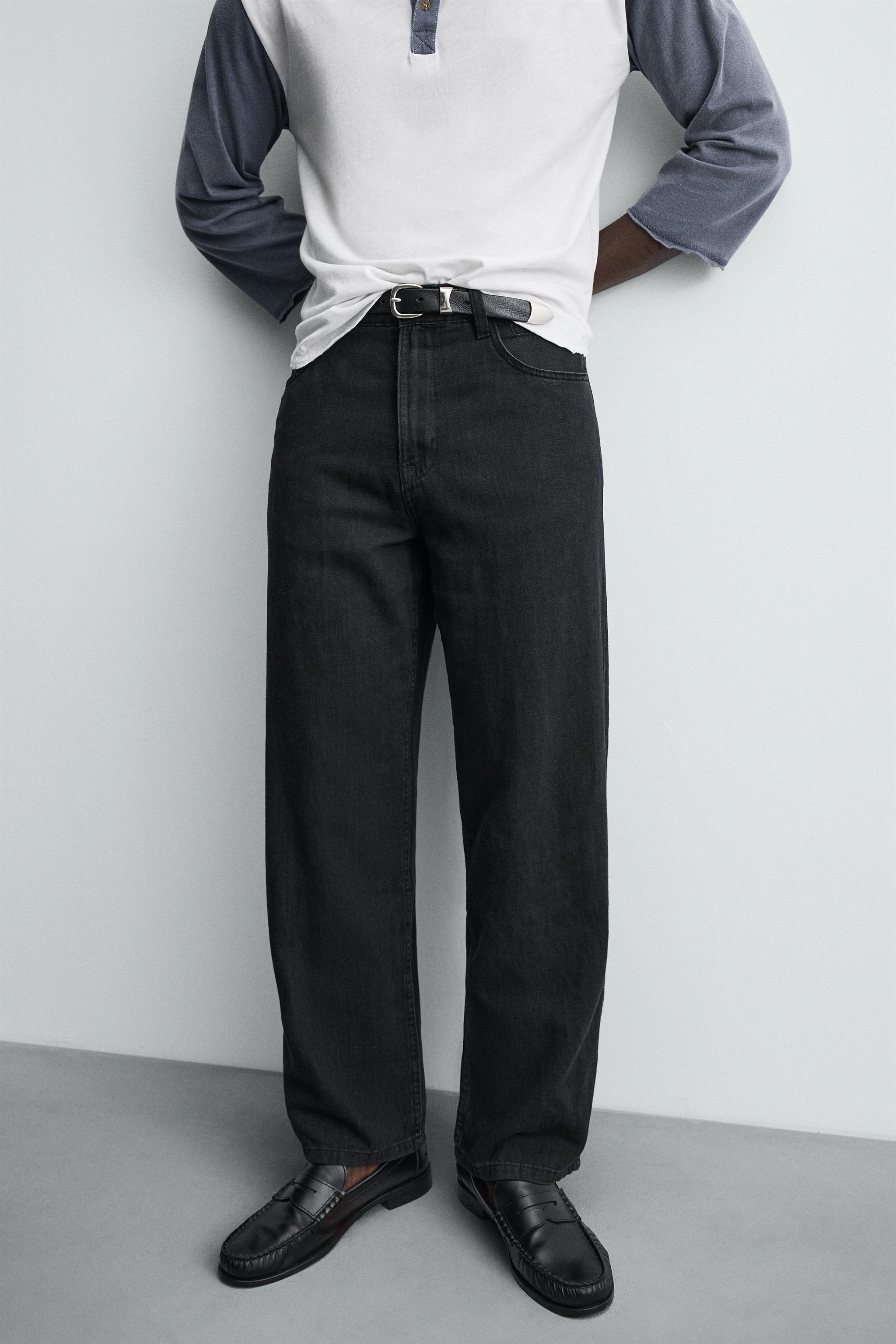 LIGHTWEIGHT LOOSE WIDE FIT JEANS