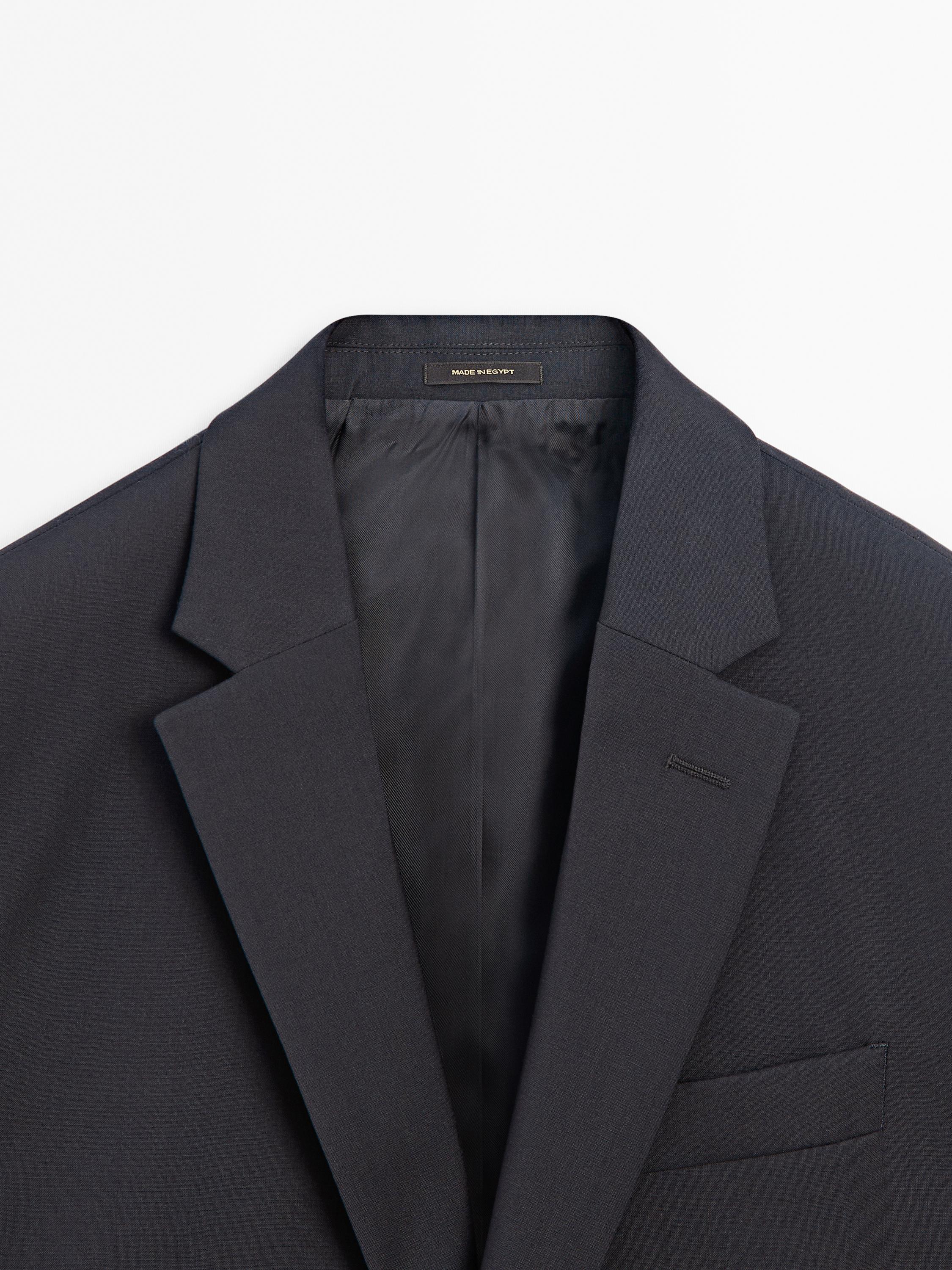 100% wool suit blazer