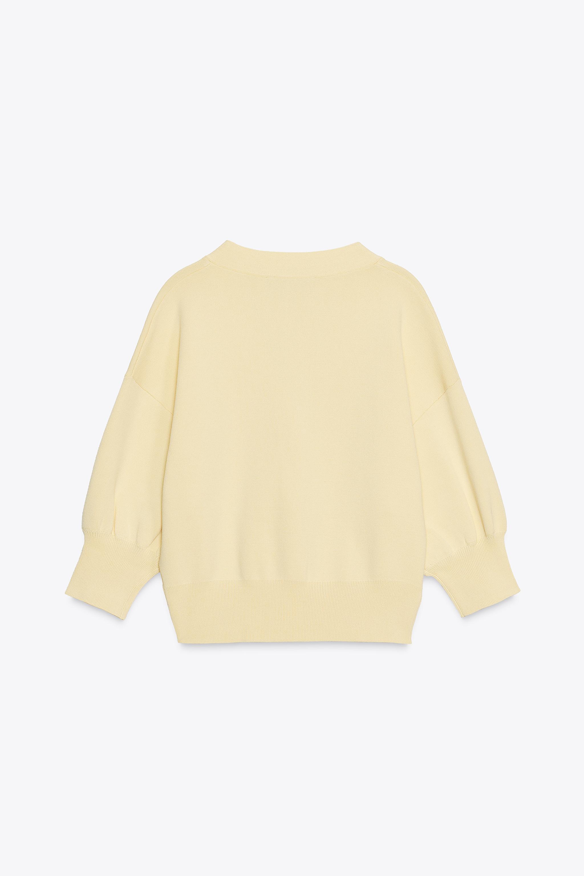 FRENCH SLEEVE KNIT CARDIGAN