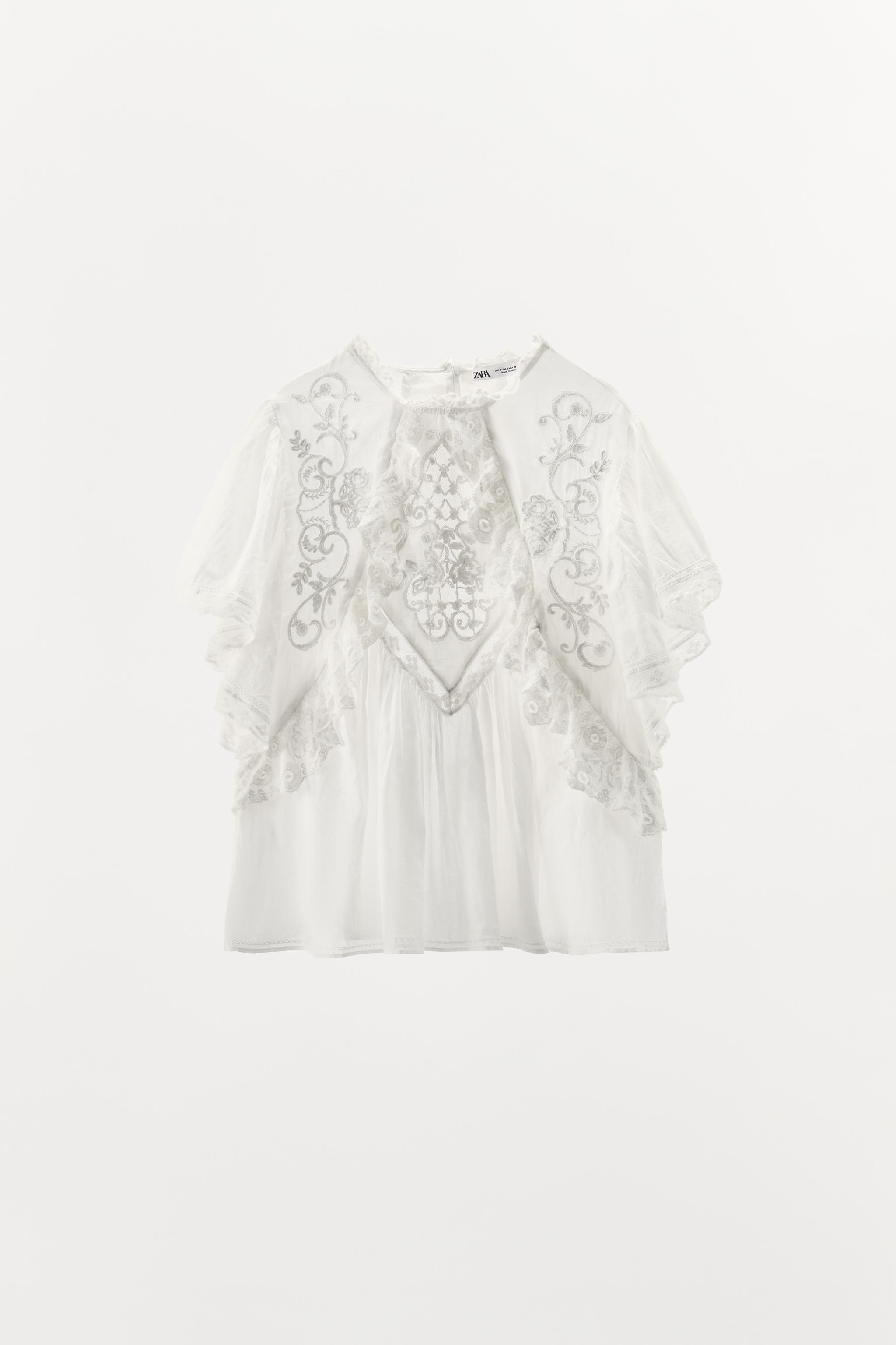 LIMITED EDITION EMBROIDERED LACE TOP