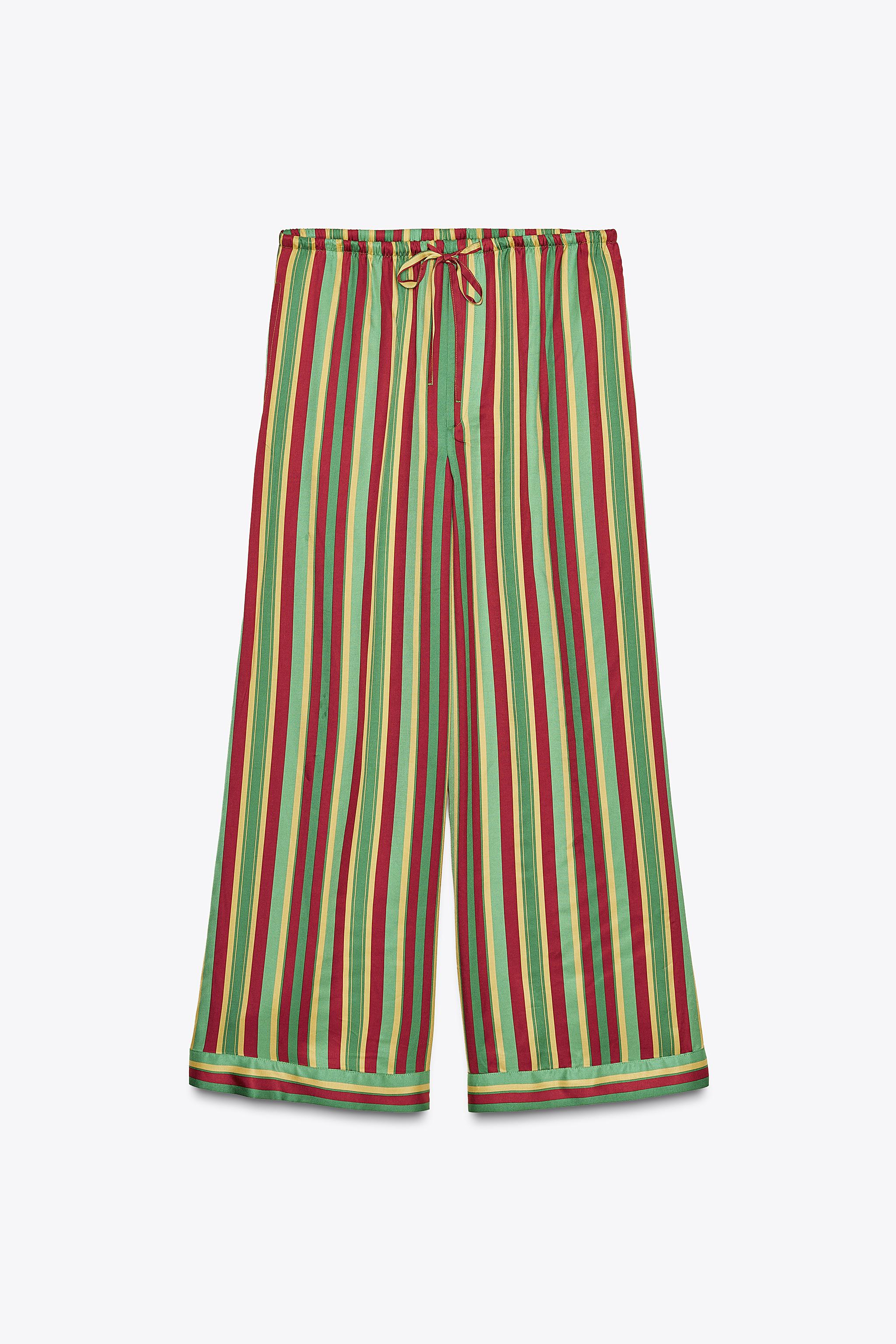 STRIPED PAJAMA PANTS ZW COLLECTION