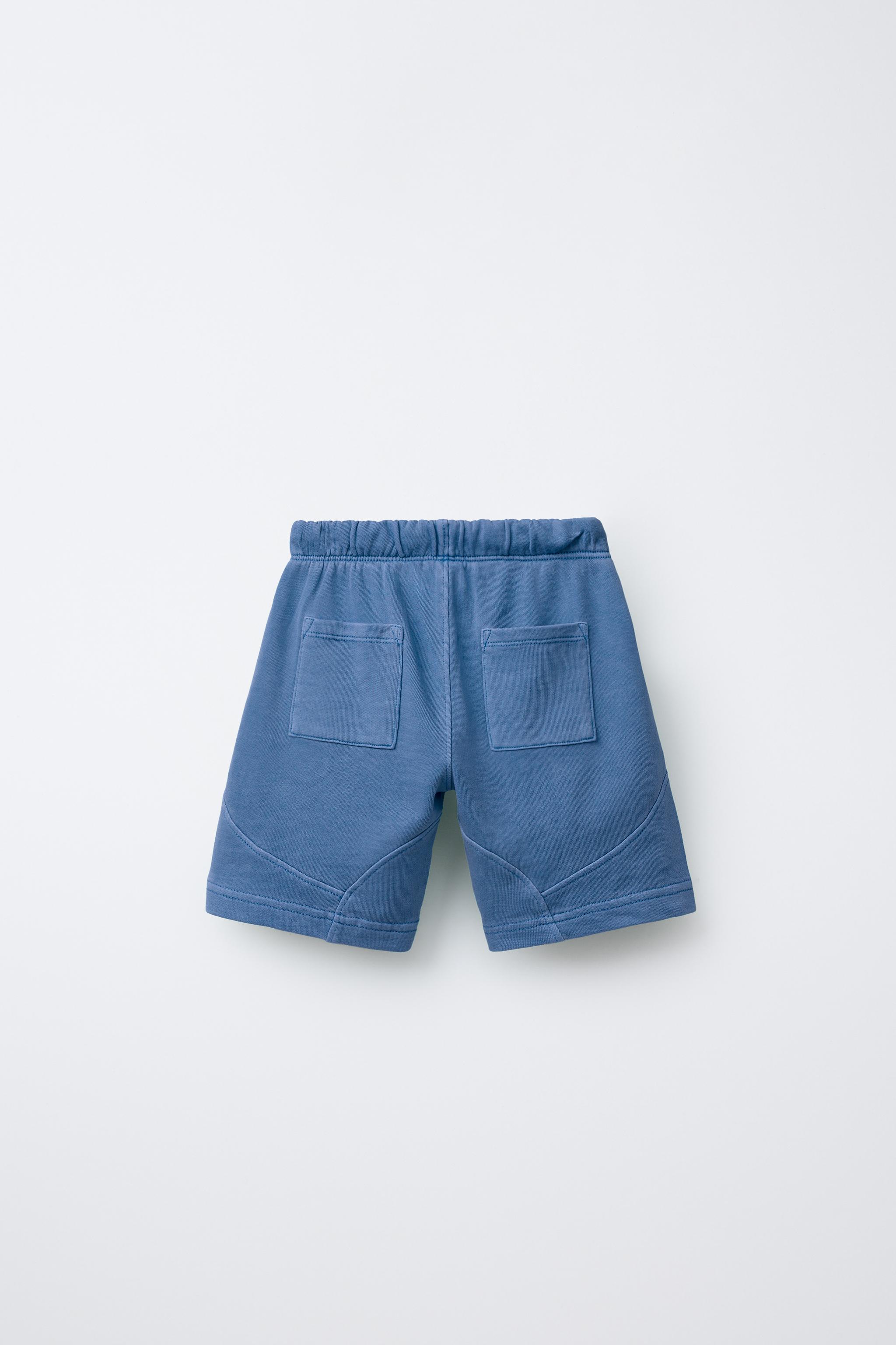 LOGO SEAMED PLUSH SHORTS