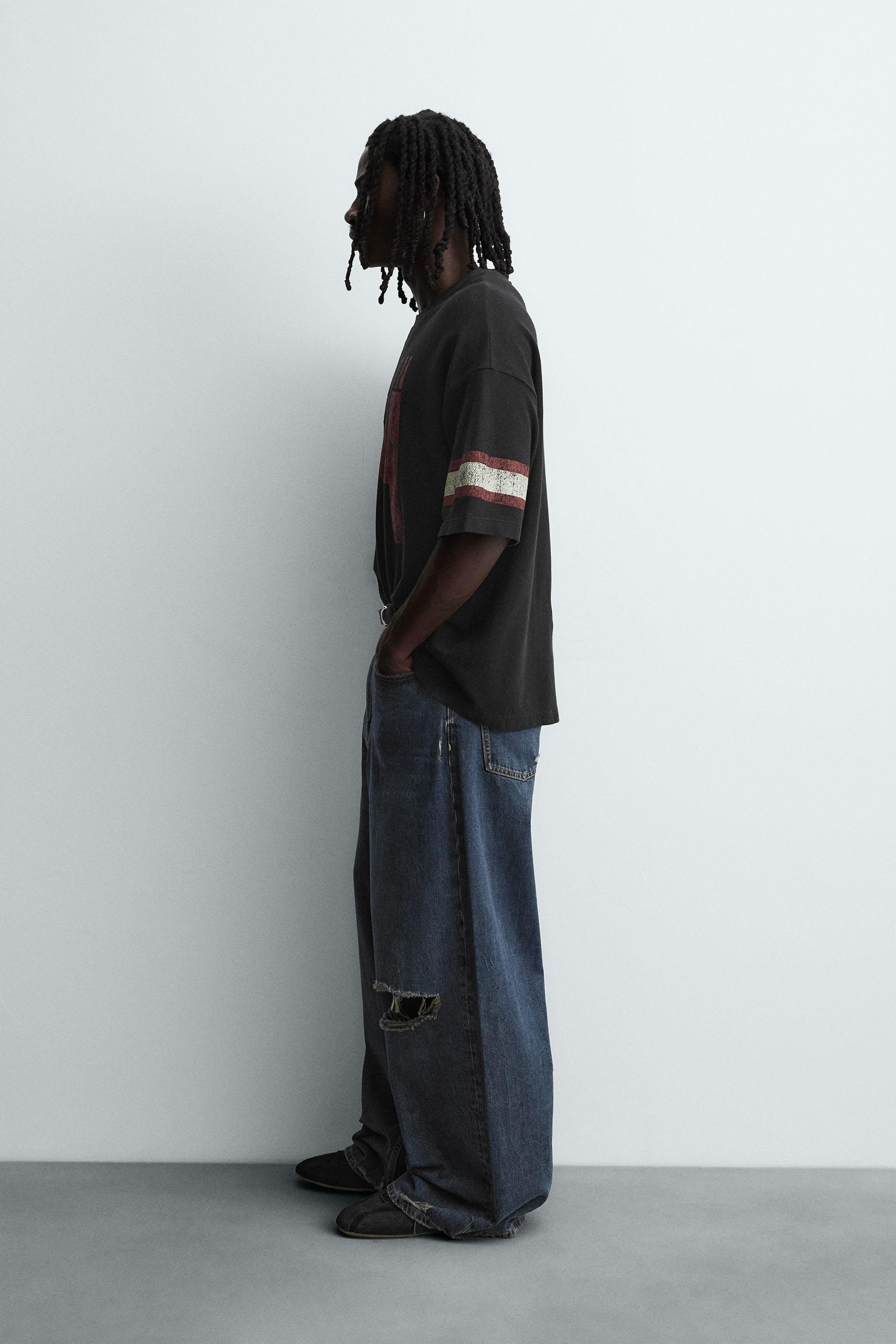 VARSITY OPEN WEAVE T-SHIRT