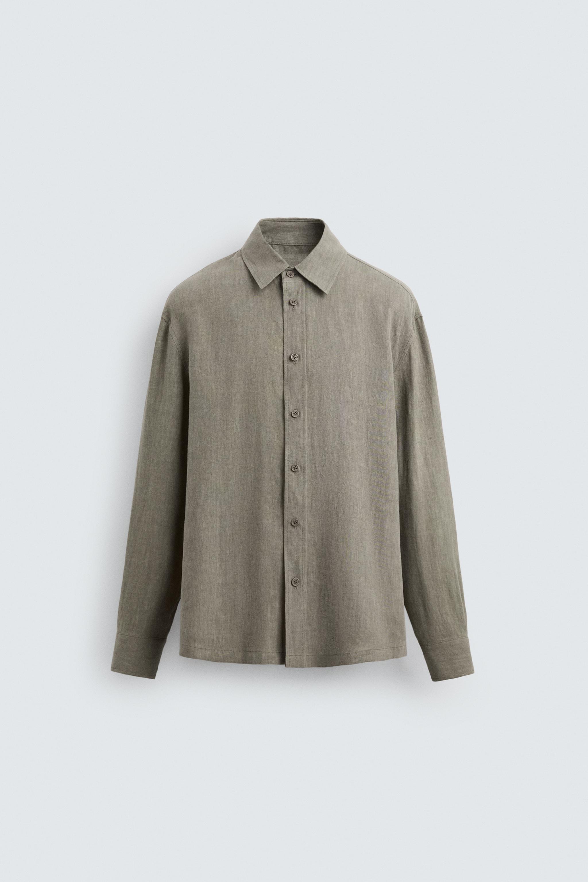 WASHED 100% LINEN SHIRT