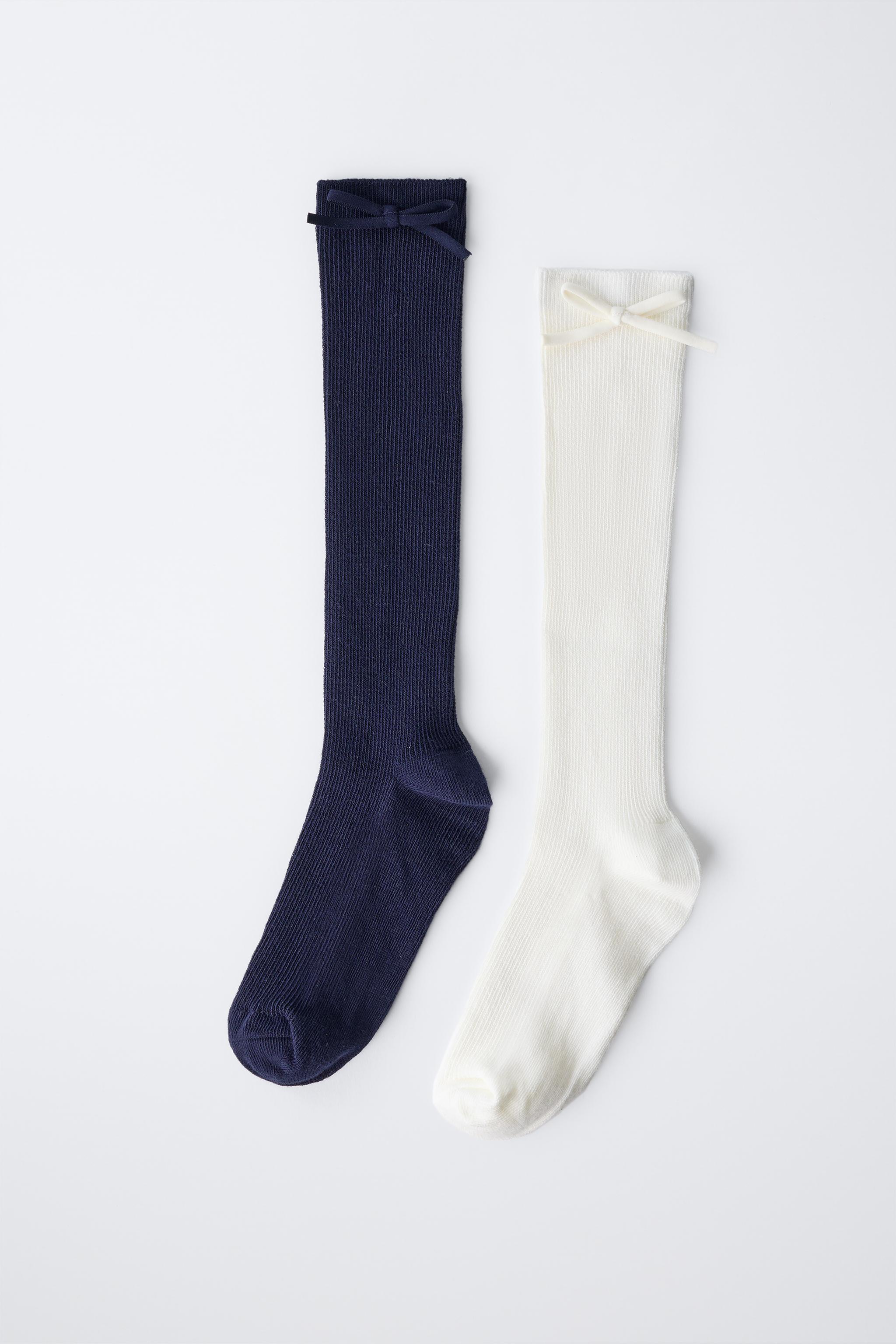 TWO-PACK OF HIGH SOCKS WITH BOW