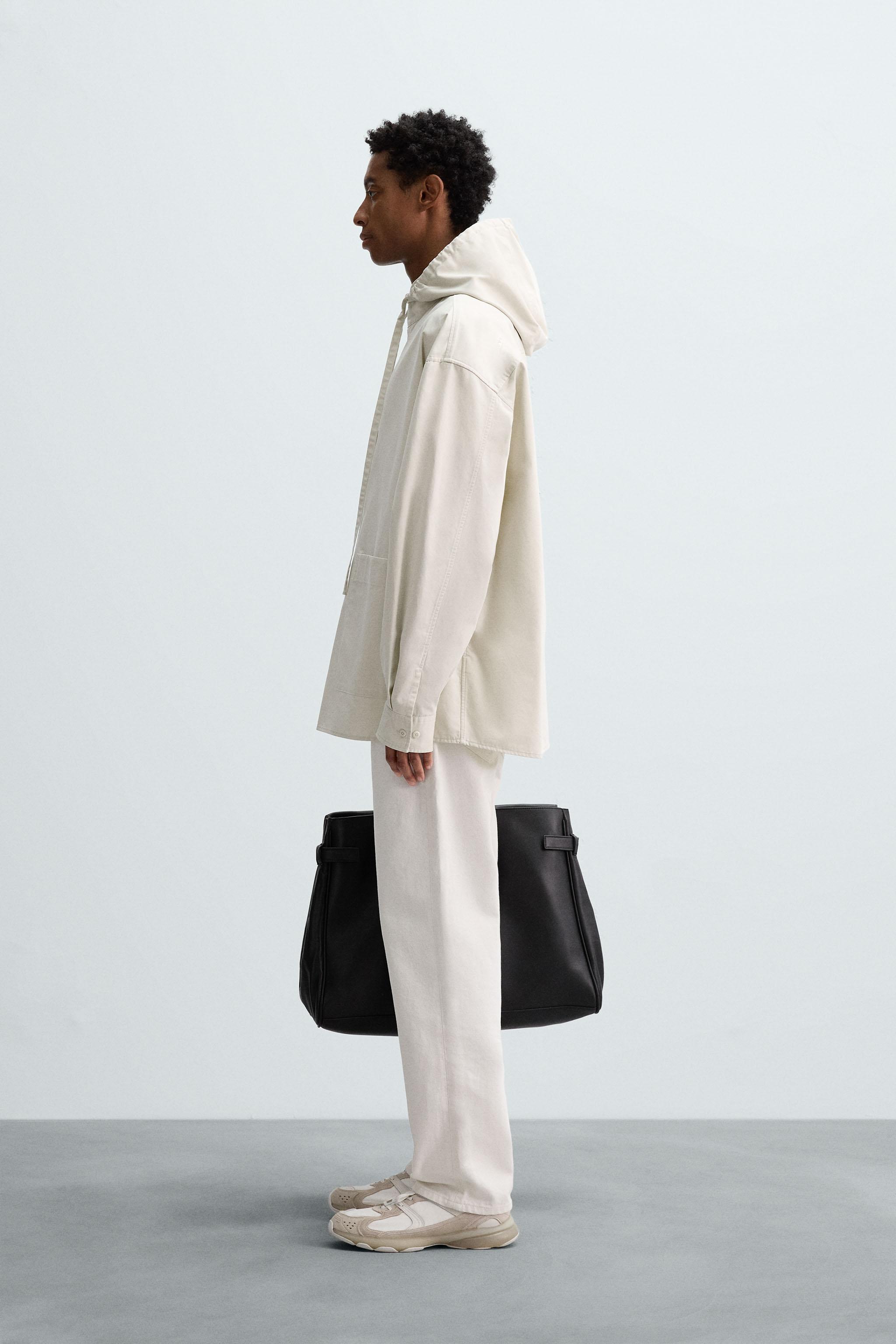 OVERSIZED FIT HOODED OVERSHIRT