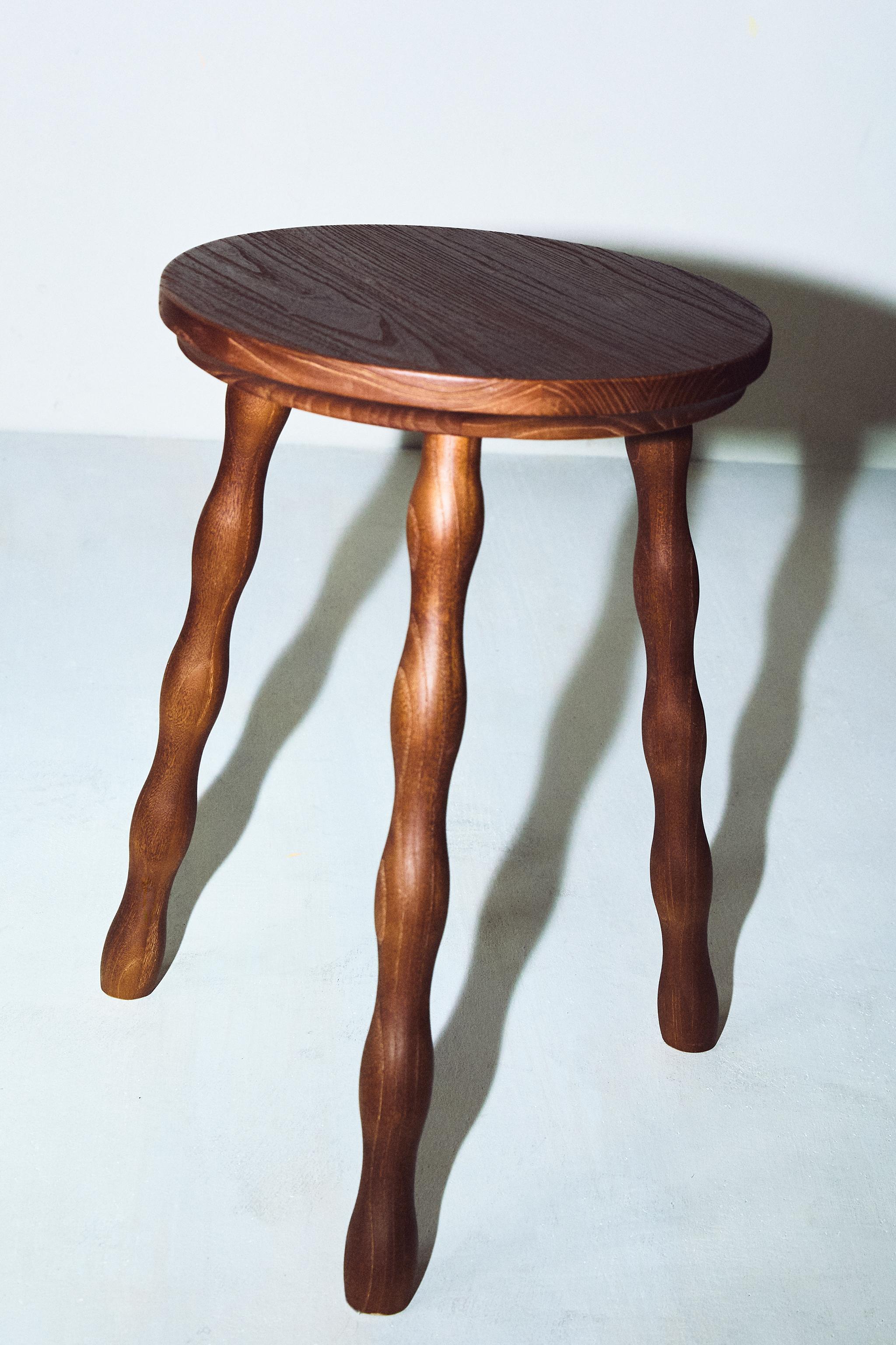 ELM WOOD STOOL