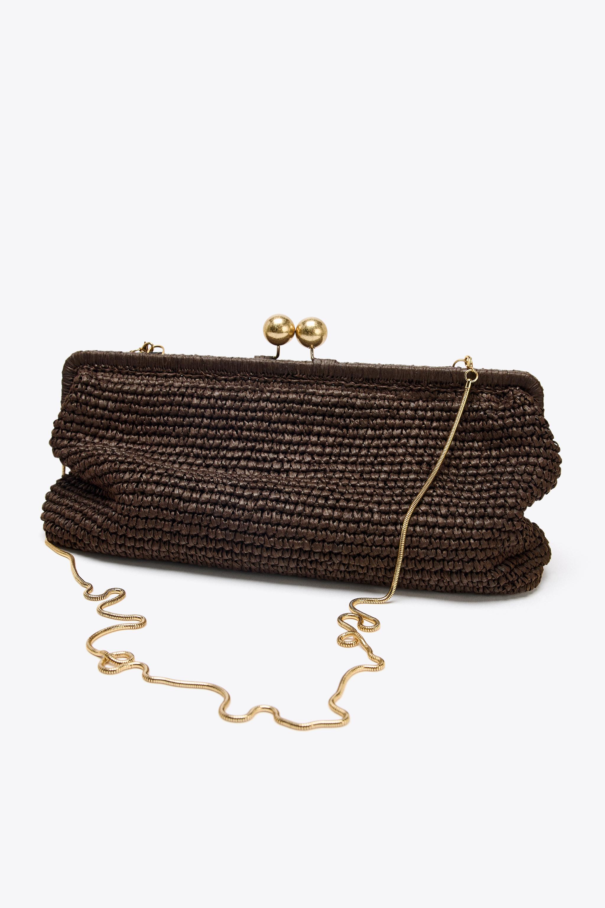 WOVEN CLUTCH BAG