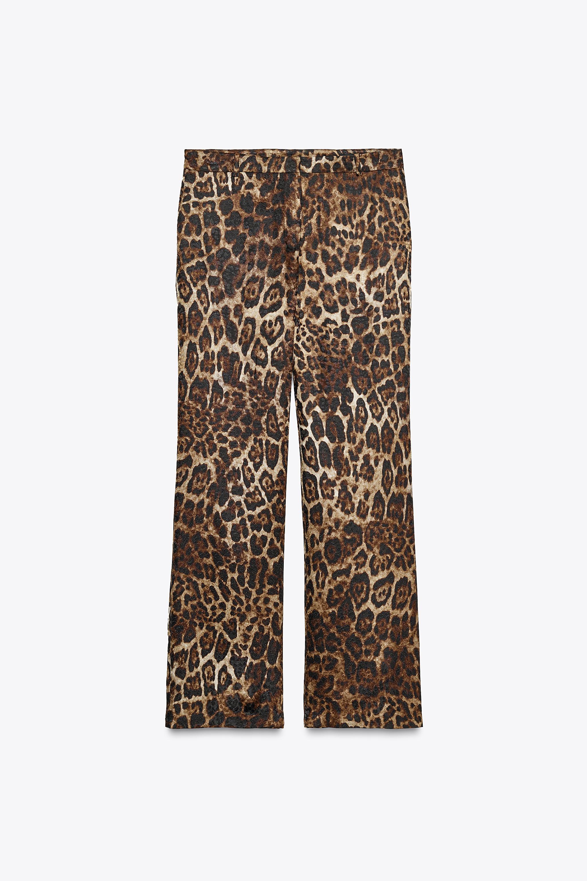 ANIMAL PRINT JACQUARD PANTS ZW COLLECTION