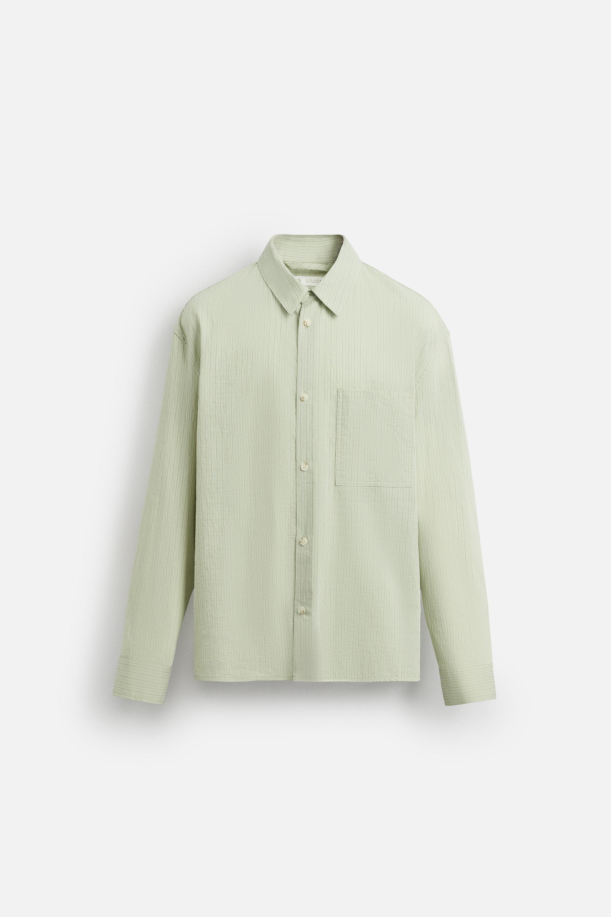 TEXTURED STRIPED SHIRT