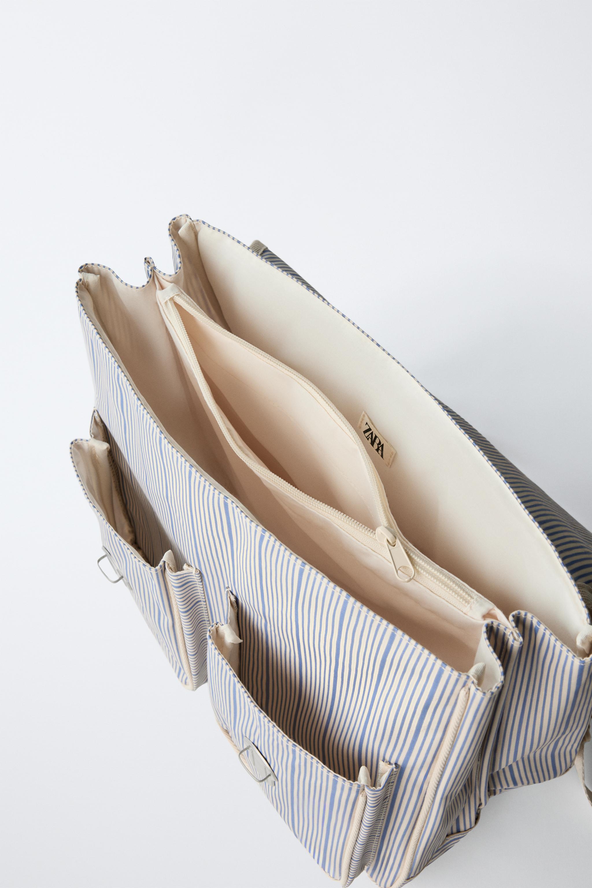 STRIPED SCHOOL SATCHEL