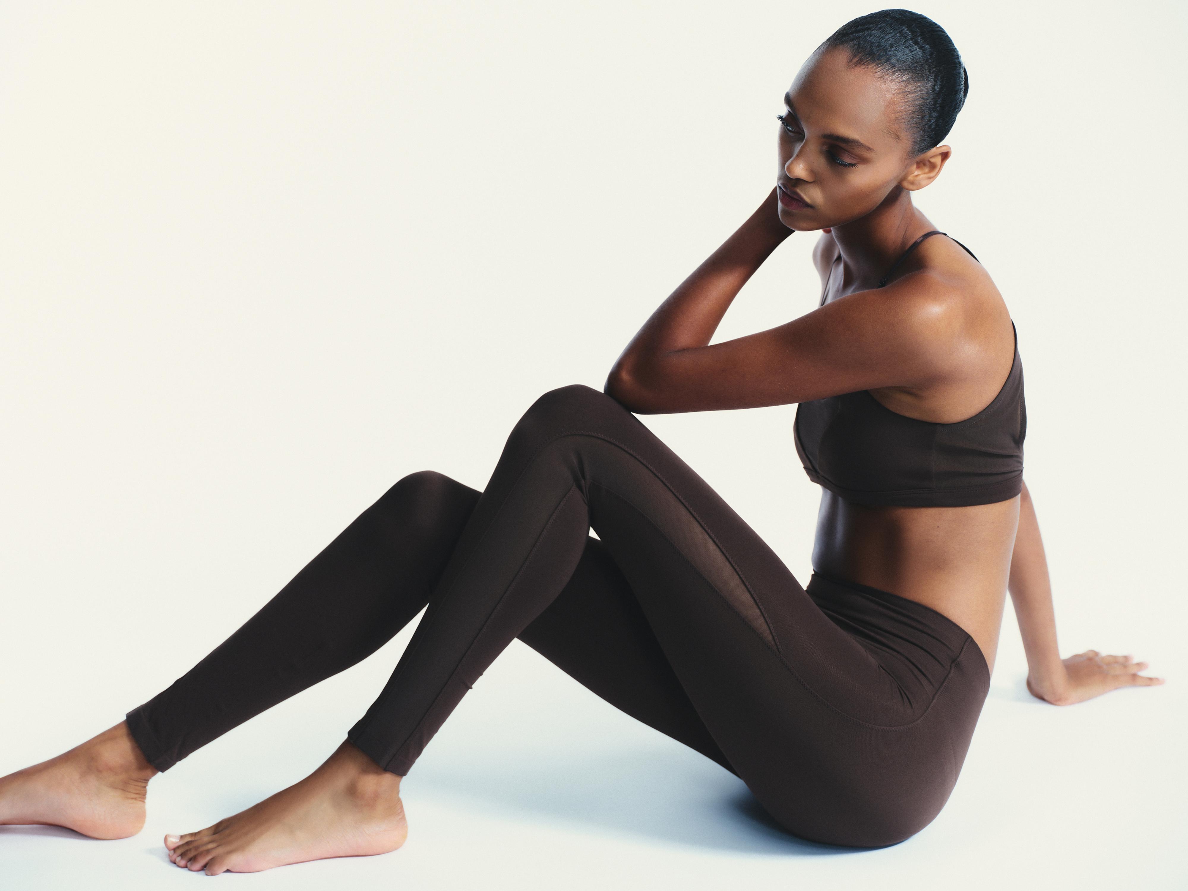 SEAMLESS TULLE COMBO LEGGINGS