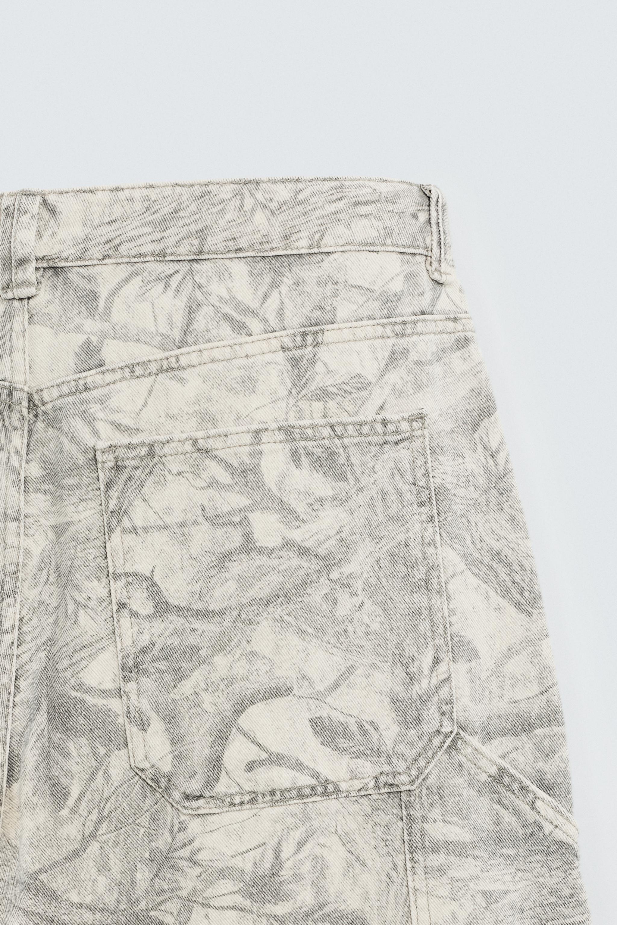 ABSTRACT PRINT CARPENTER PANTS