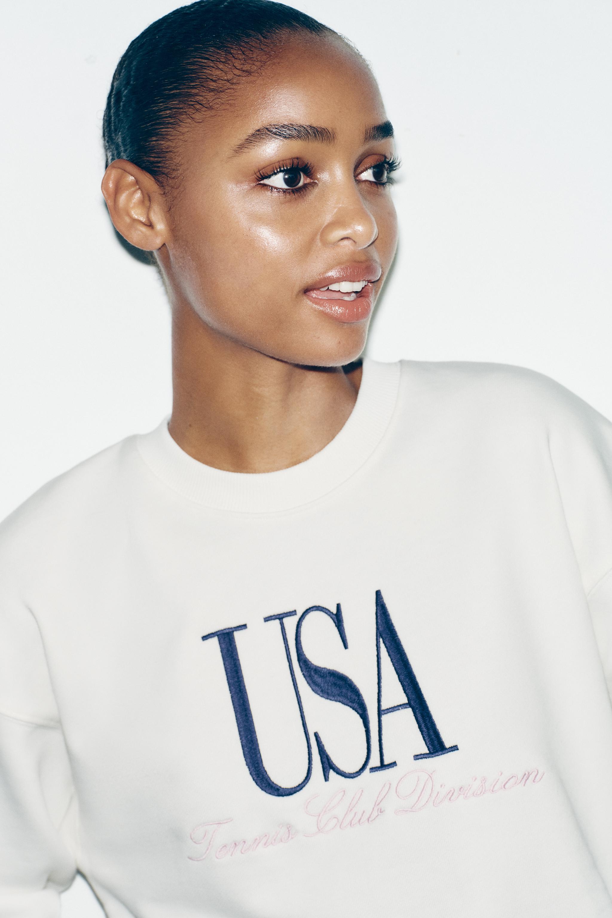 COTTON TEXT SWEATSHIRT