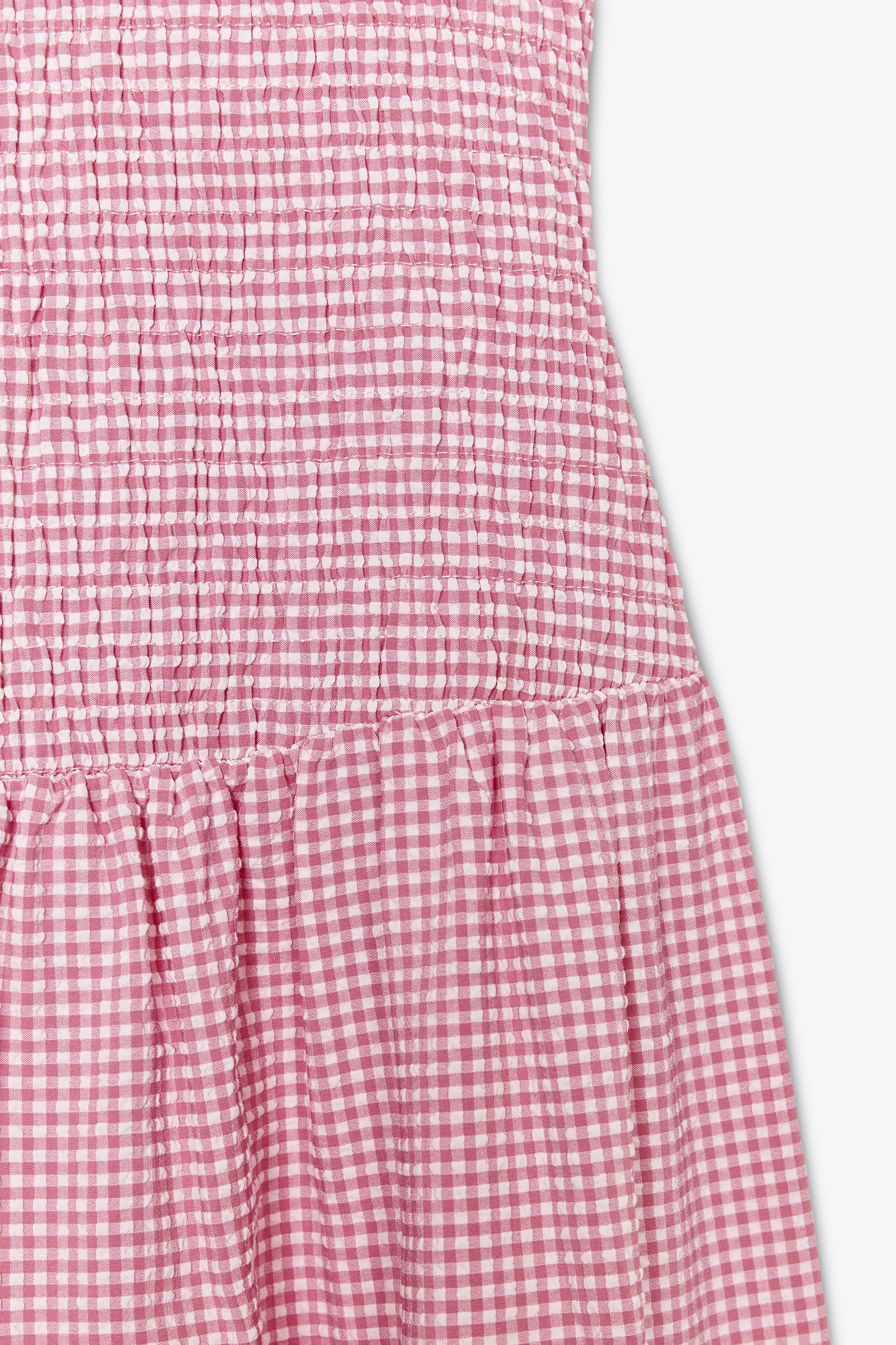 GINGHAM MIDI DRESS