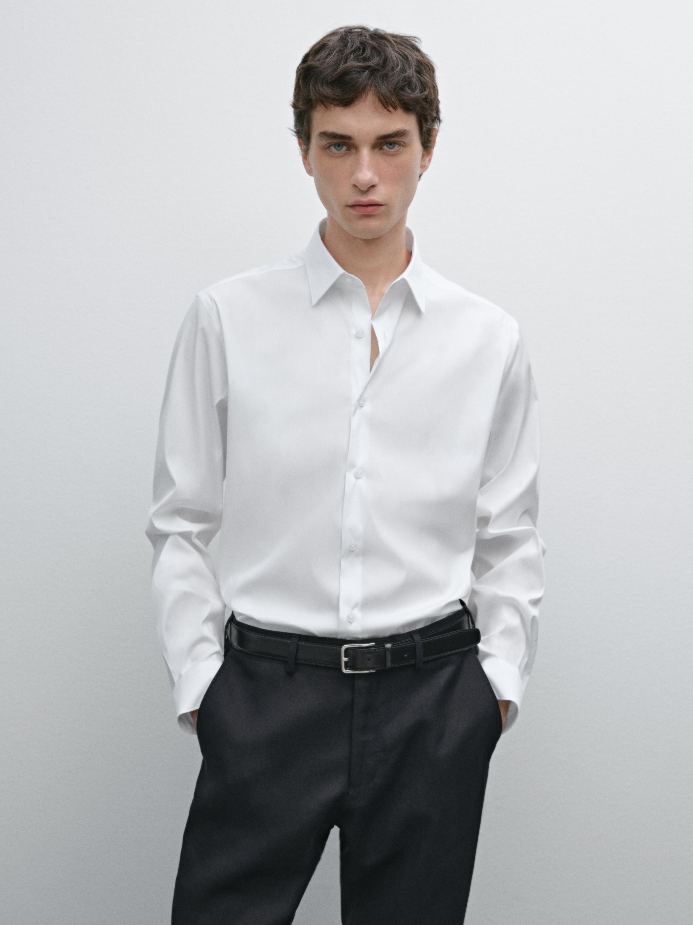 Slim fit stretch shirt