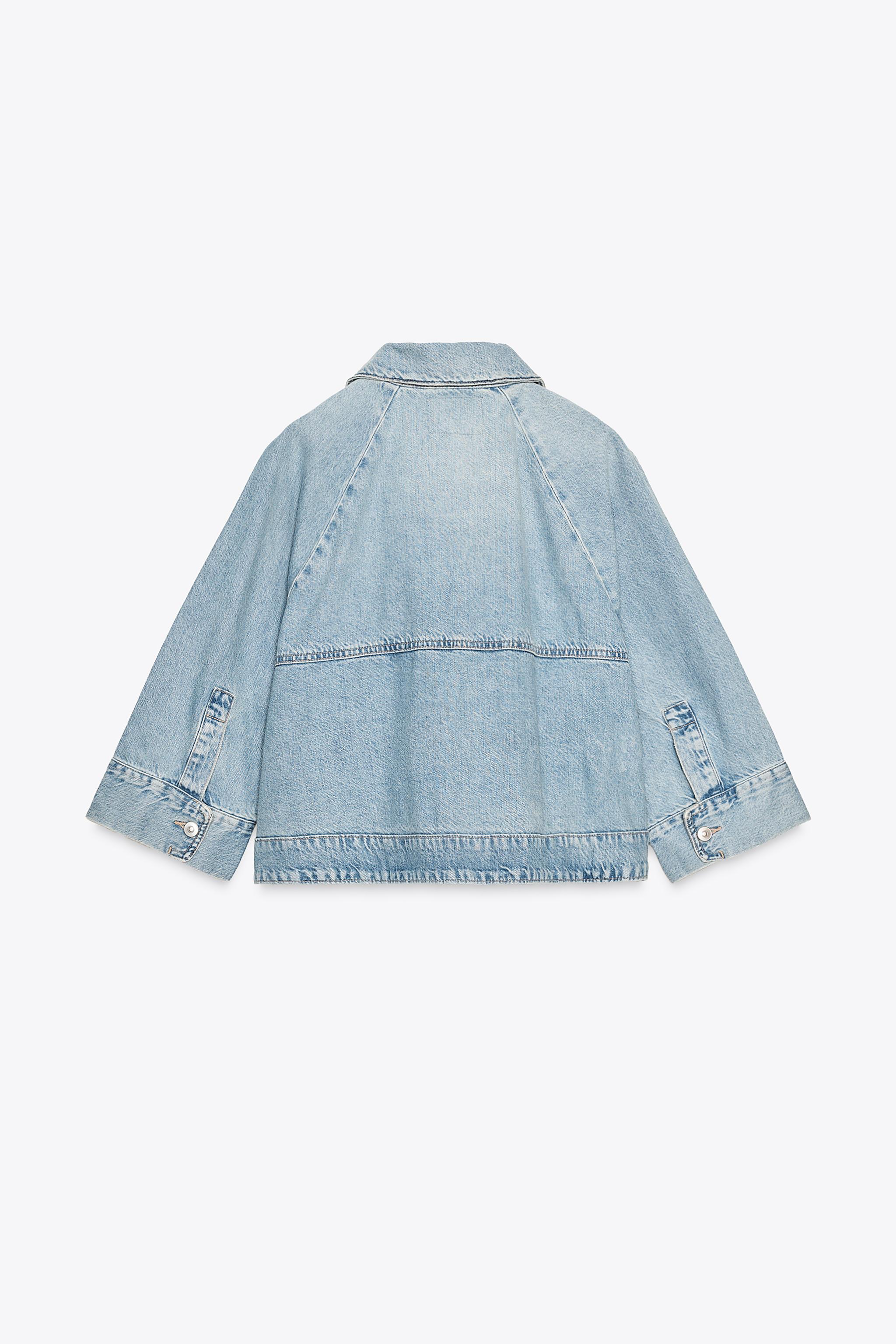 TRF DENIM CAPE JACKET